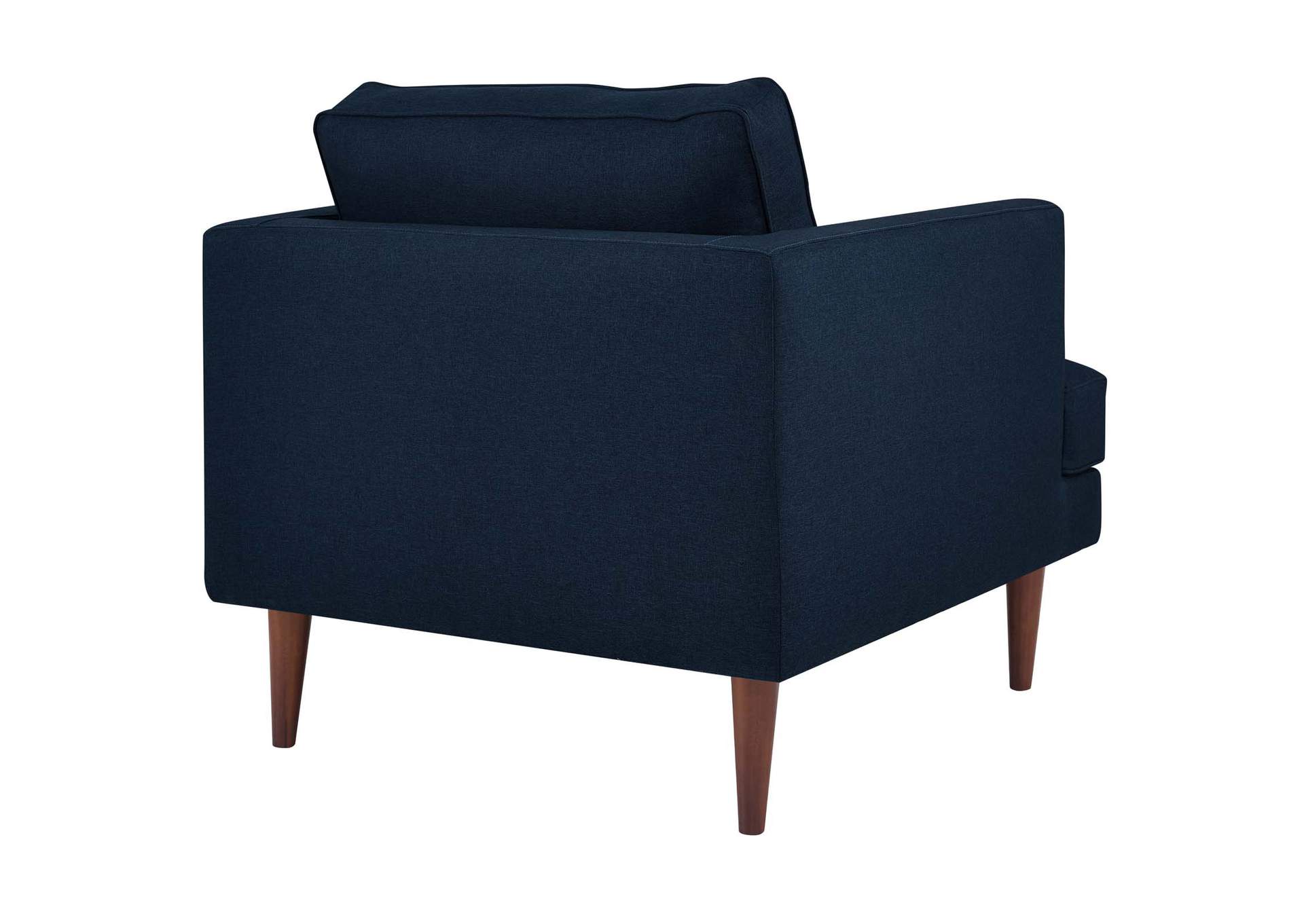 Blue Agile Upholstered Fabric Arm Chair [Set of 2],Modway