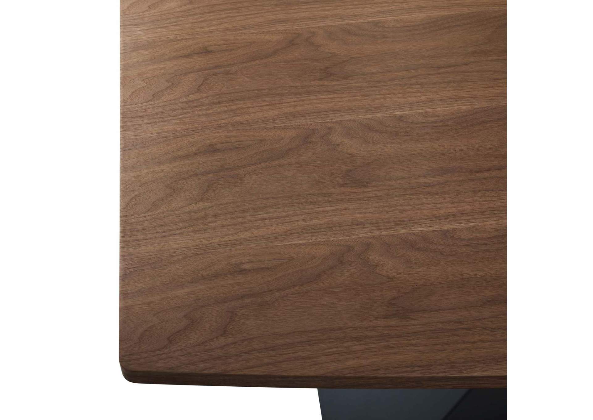 Walnut Elevate Dining Table,Modway