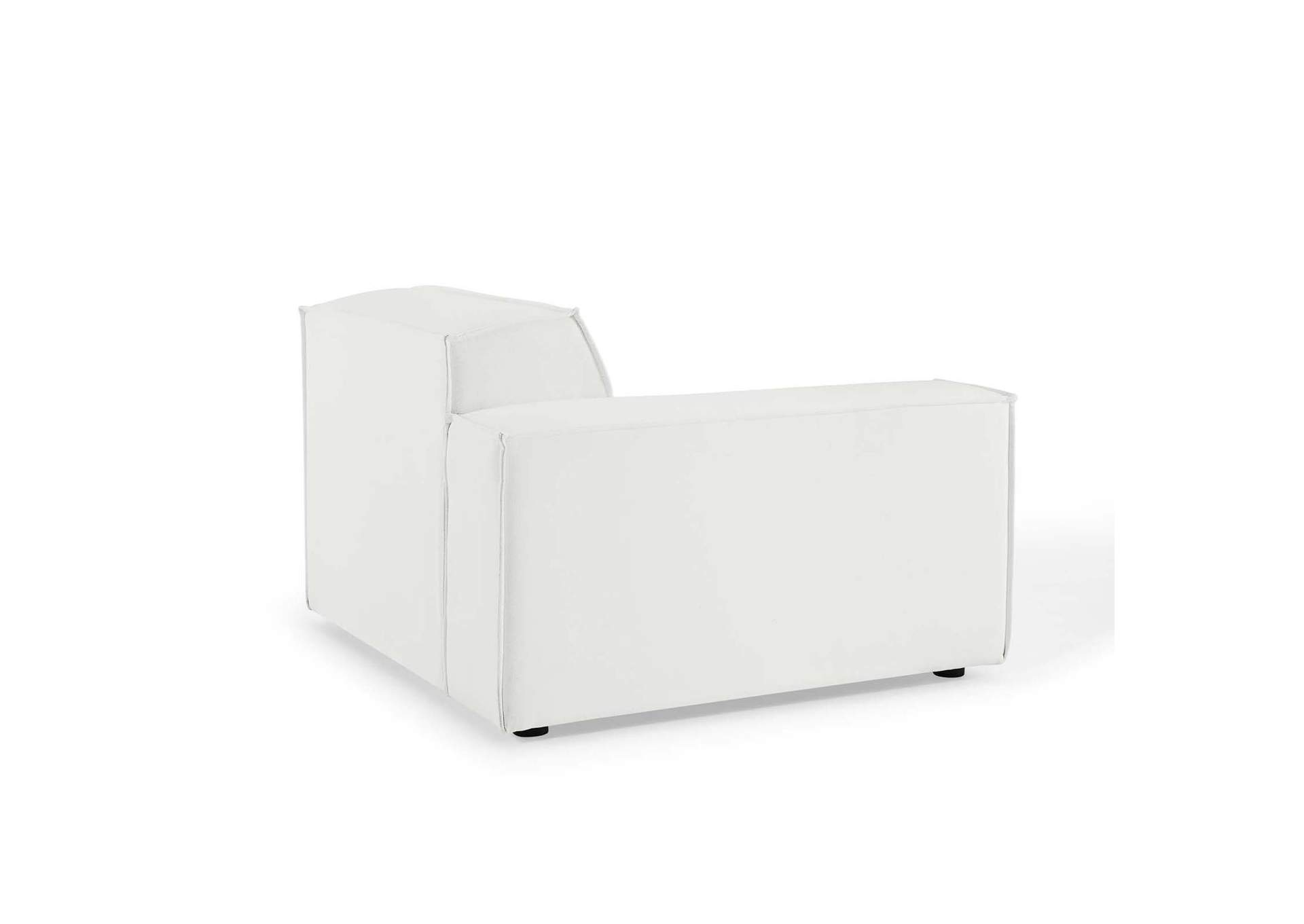 White Restore 3-Piece Sectional Sofa,Modway