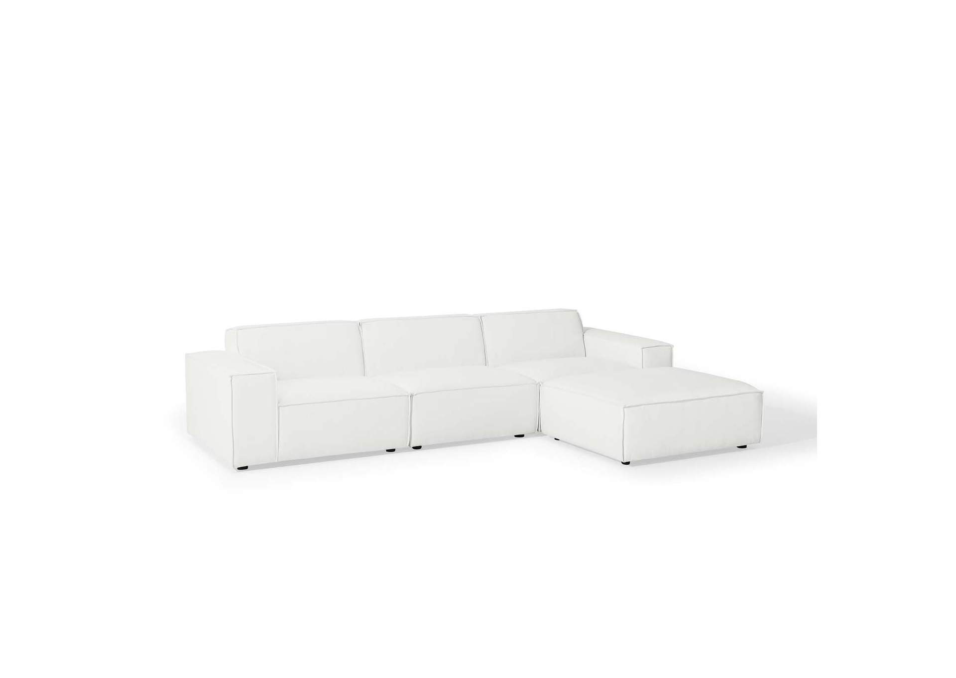 White Restore 4-Piece Sectional Sofa,Modway