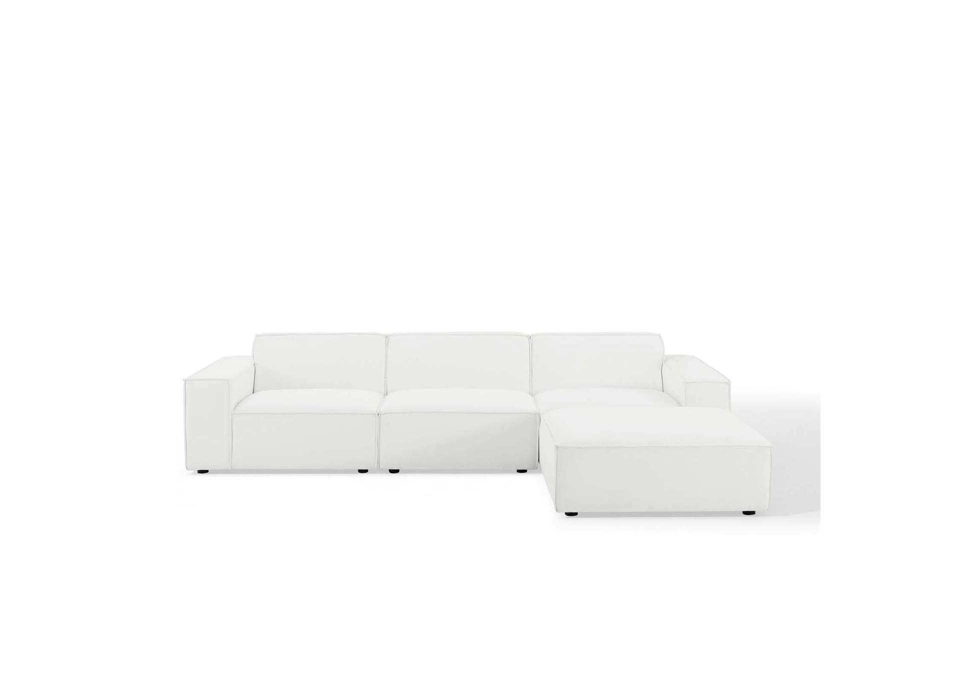 White Restore 4-Piece Sectional Sofa,Modway