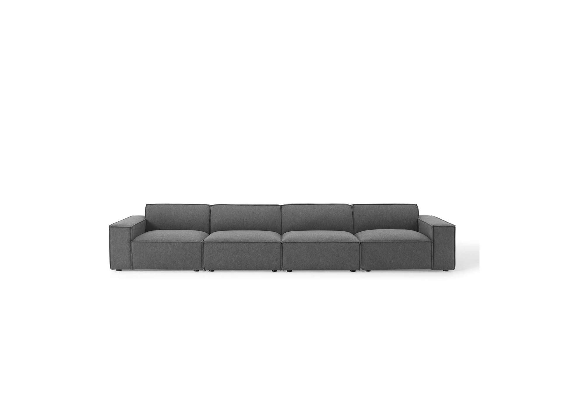 Charcoal Restore 4-Piece Sectional Sofa,Modway