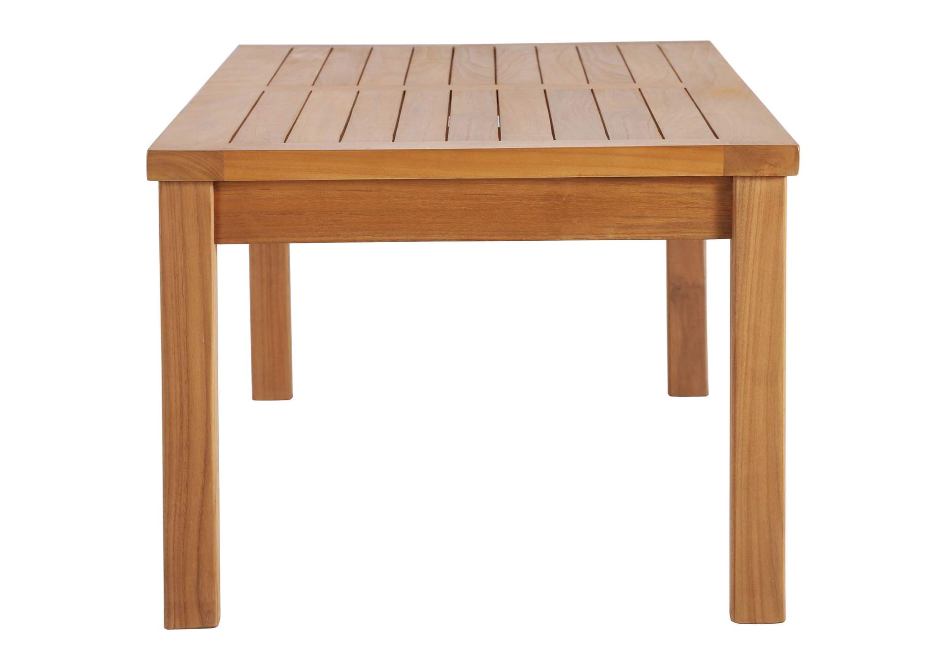 Natural Upland Outdoor Patio Teak Wood Coffee Table,Modway