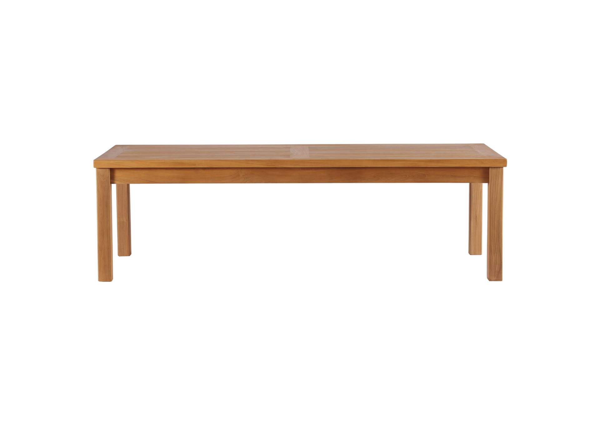 Natural Upland Outdoor Patio Teak Wood Coffee Table,Modway