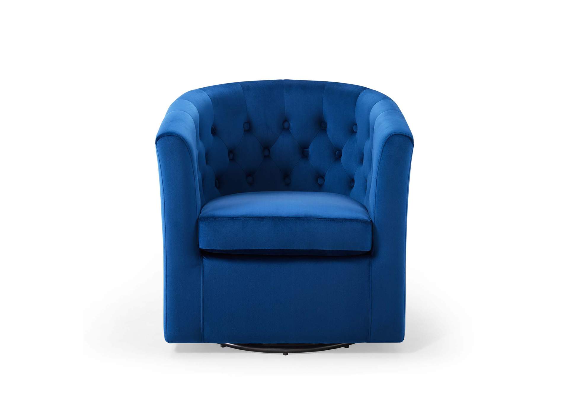 Navy Prospect Tufted Performance Velvet Swivel Arm Chair,Modway