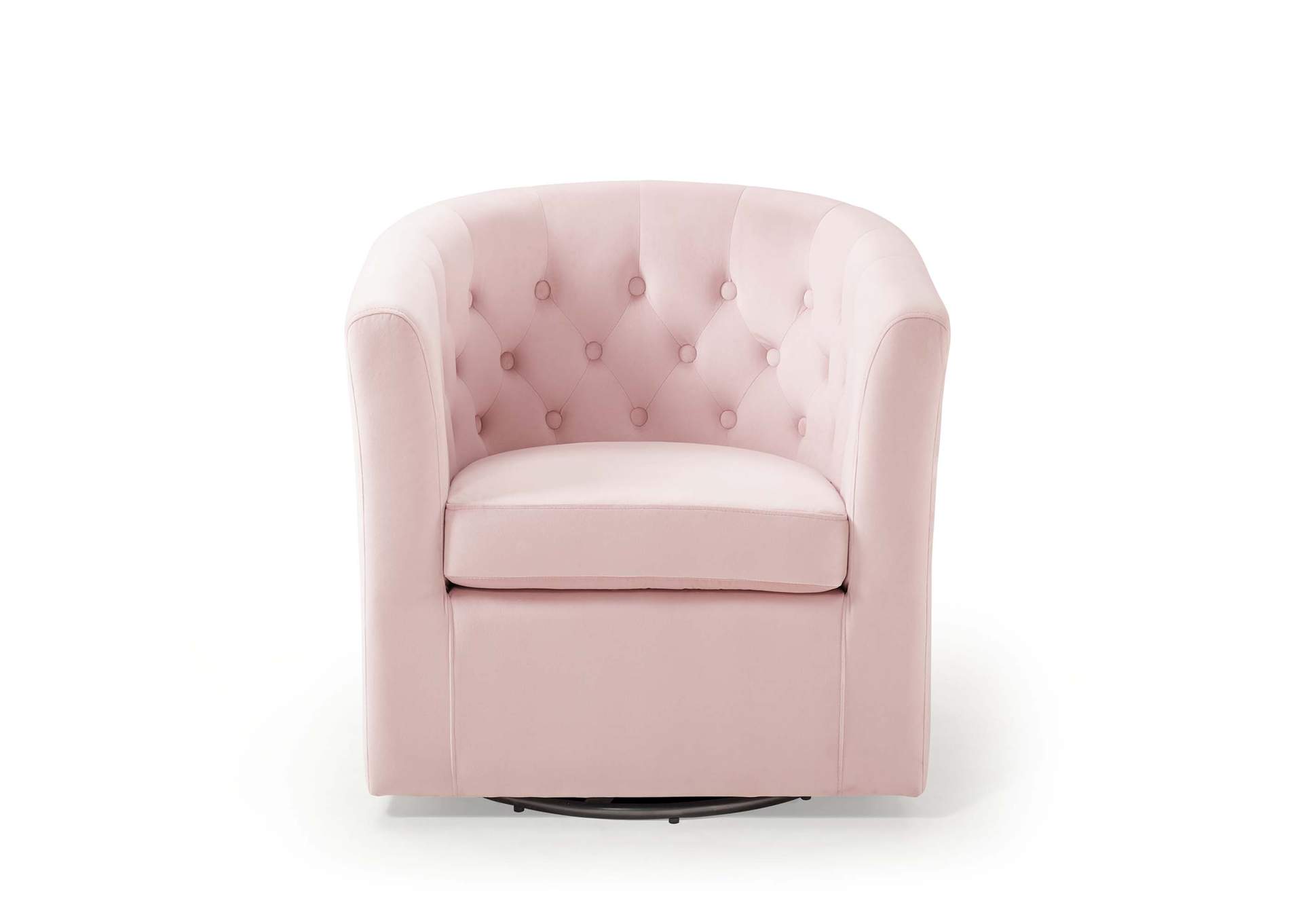 Pink Prospect Tufted Performance Velvet Swivel Arm Chair,Modway