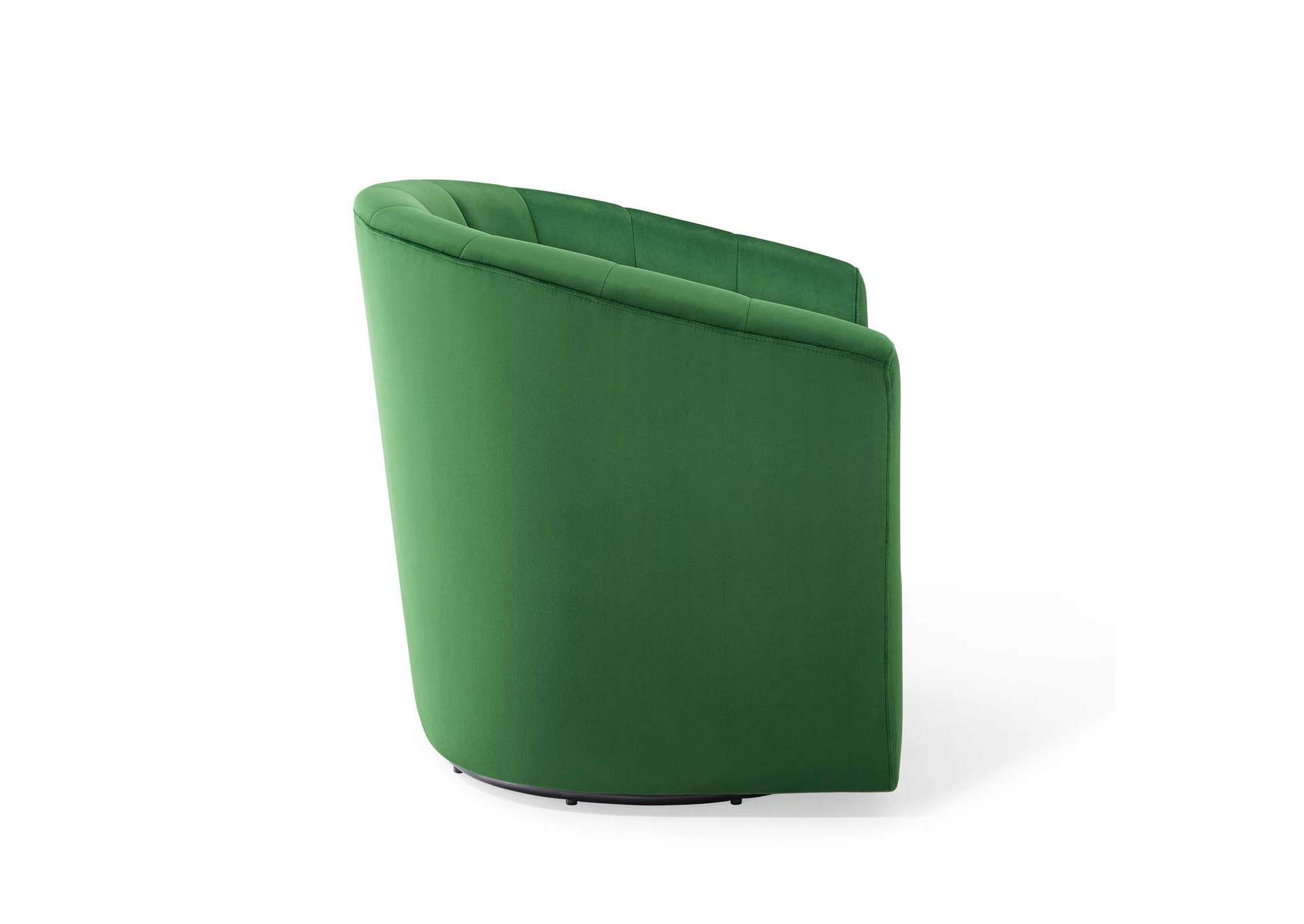 Emerald Prospect Performance Velvet Swivel Arm Chair,Modway