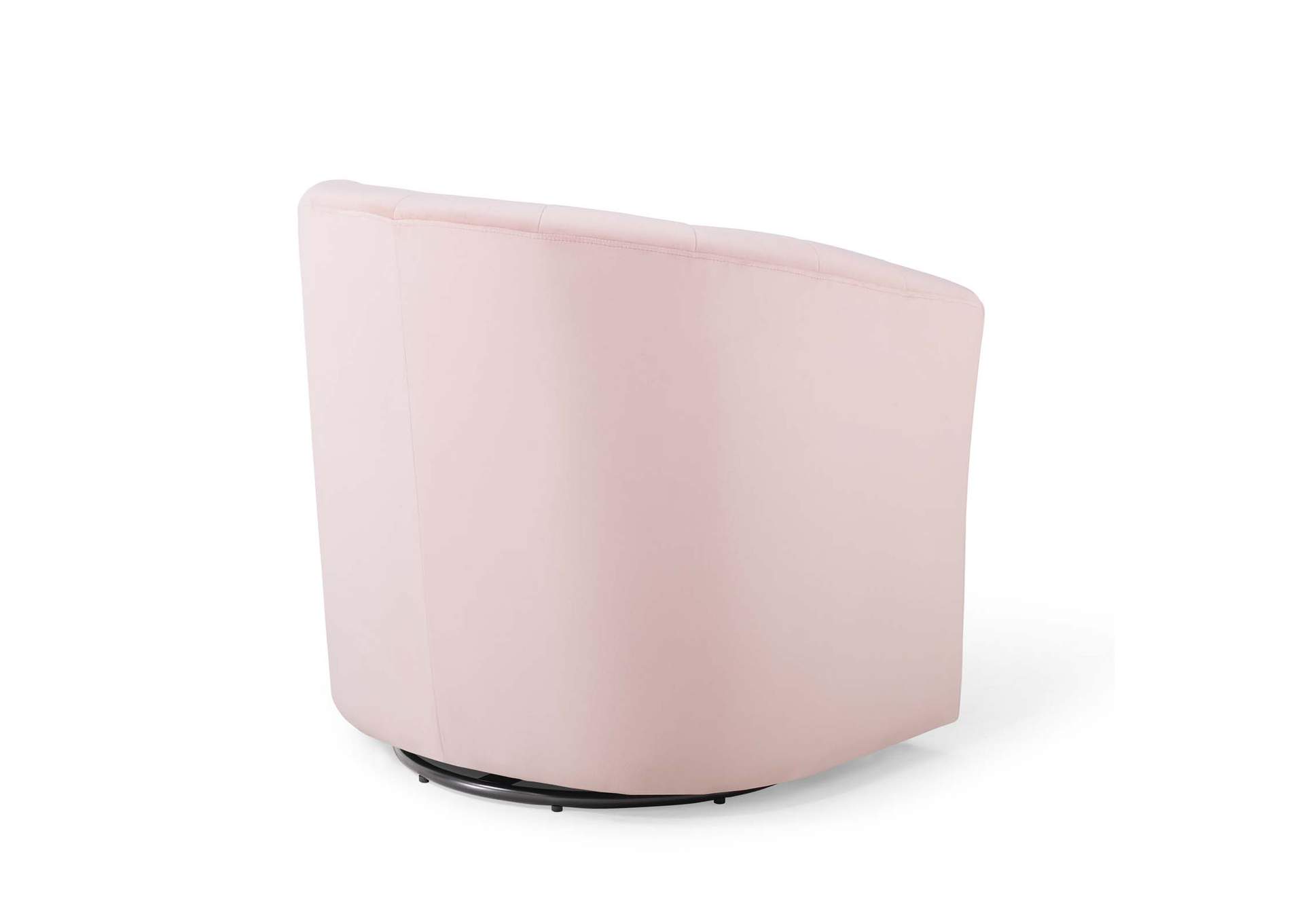 Pink Prospect Performance Velvet Swivel Arm Chair,Modway