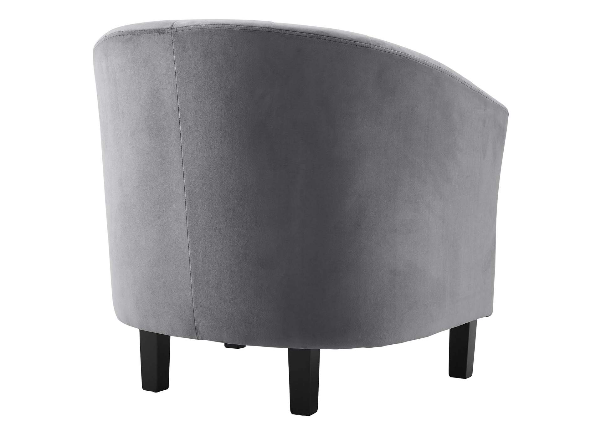 Gray Prospect Channel Tufted Performance Velvet Loveseat and Armchair Set,Modway