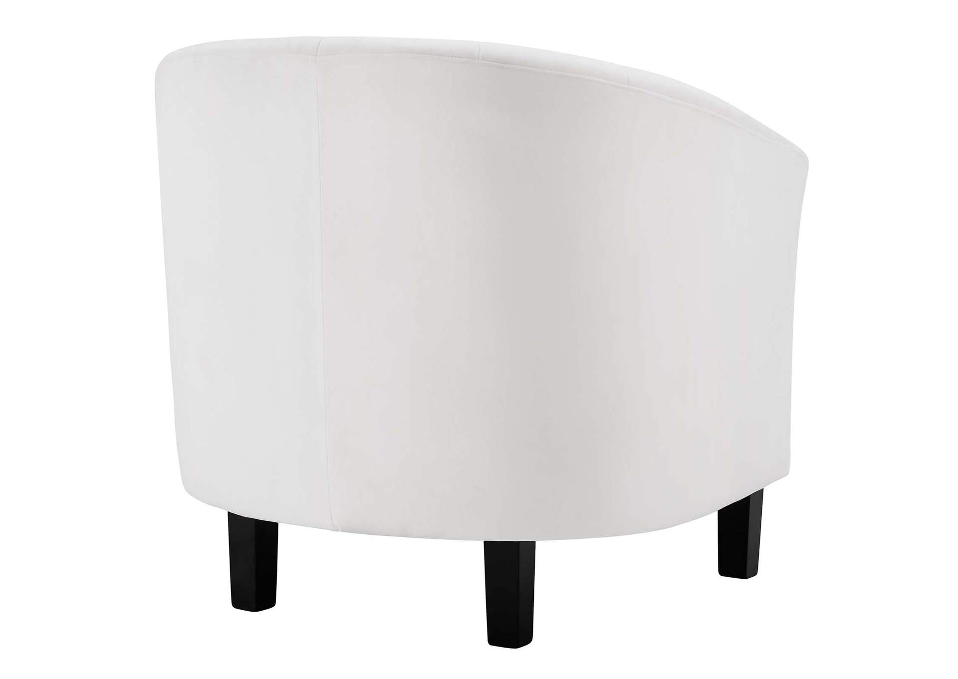 White Prospect Channel Tufted Performance Velvet Loveseat and Armchair Set,Modway