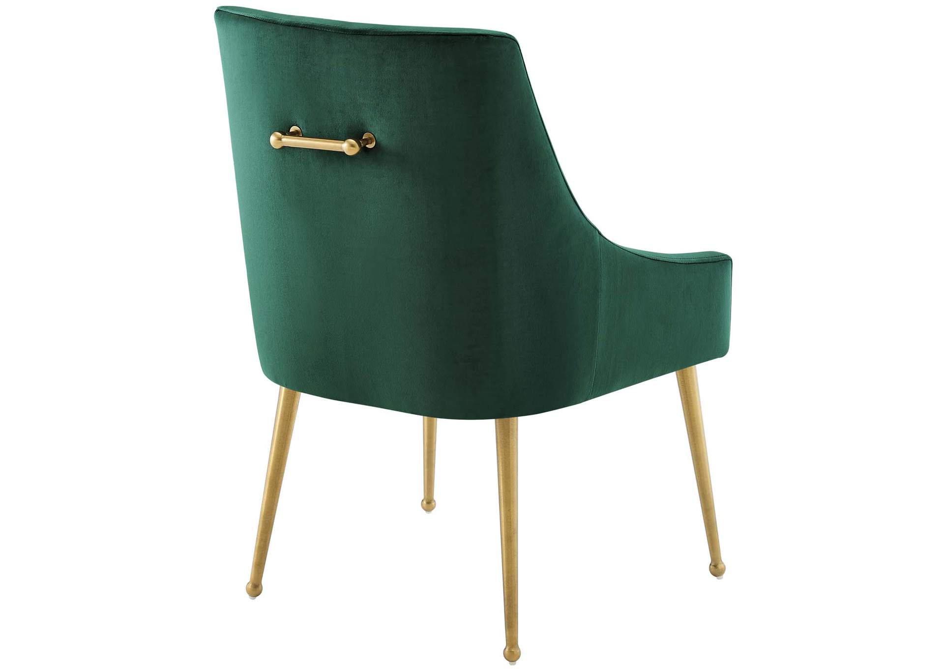 Green Discern Upholstered Performance Velvet Dining Chair [Set of 2],Modway