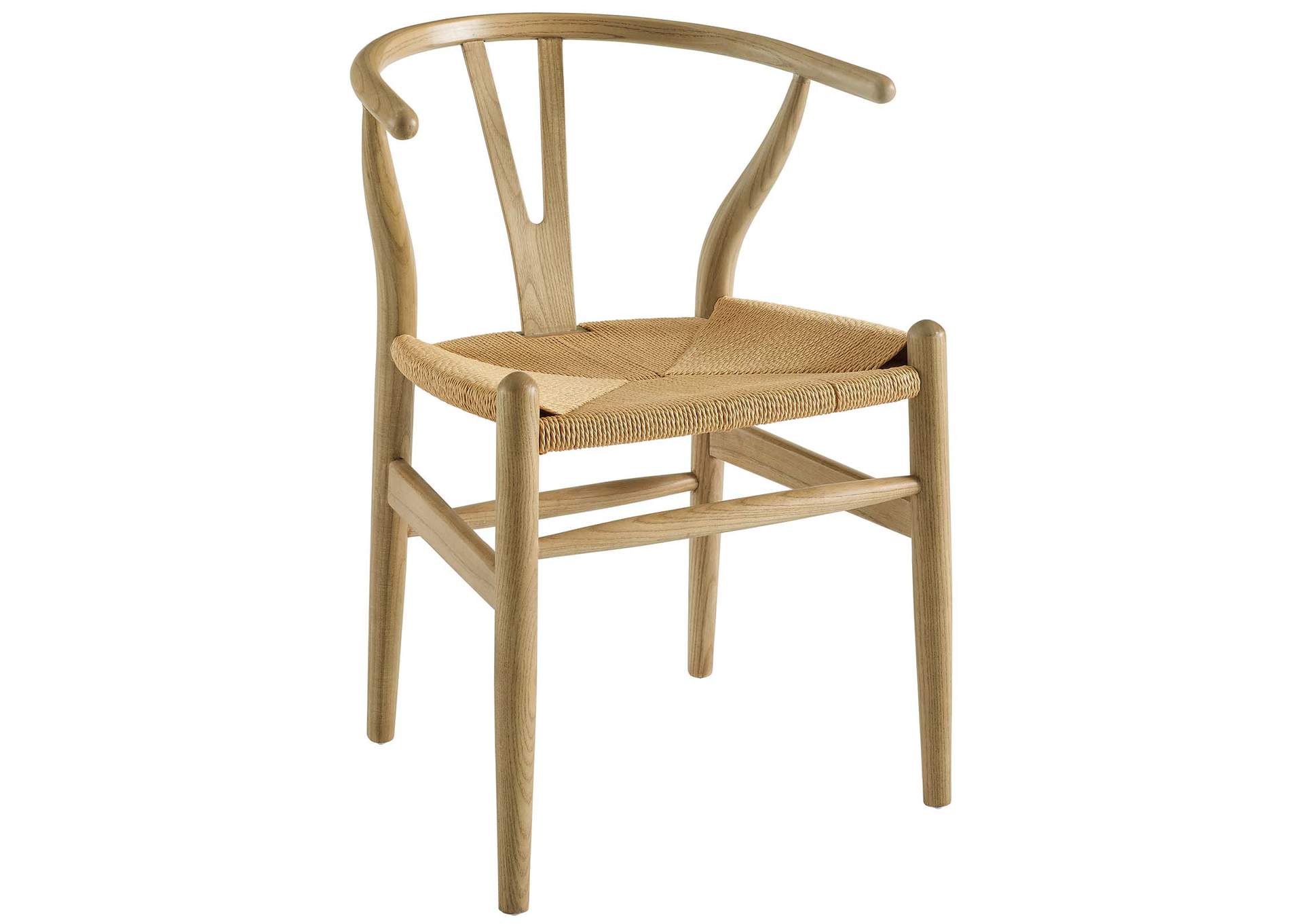 Natural Amish Wood Arm Dining Chair [Set of 2],Modway