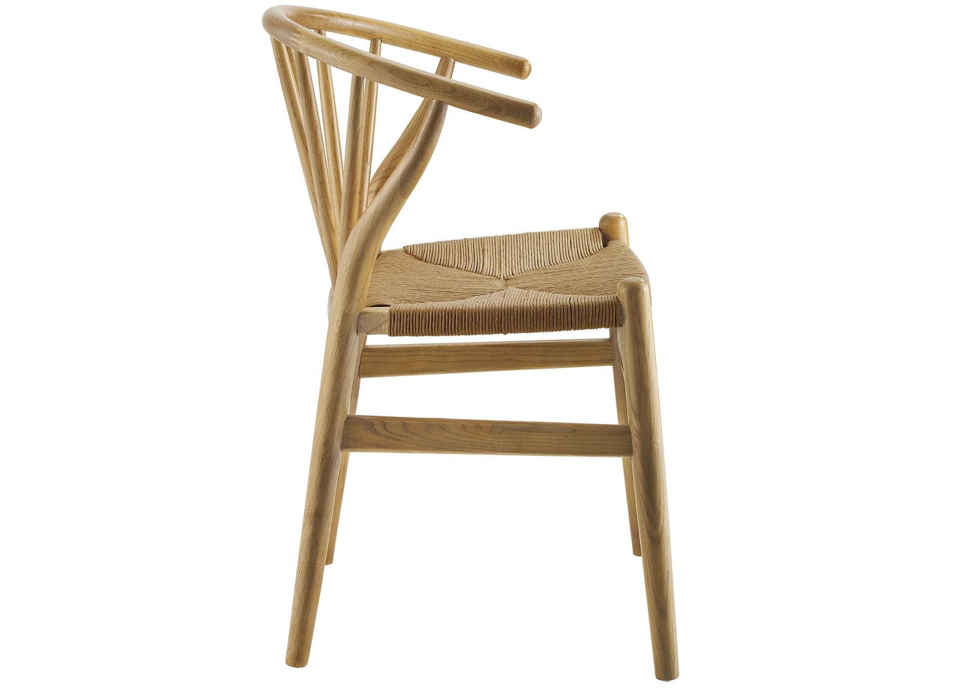 Natural Flourish Spindle Wood Dining Side Chair [Set of 2],Modway