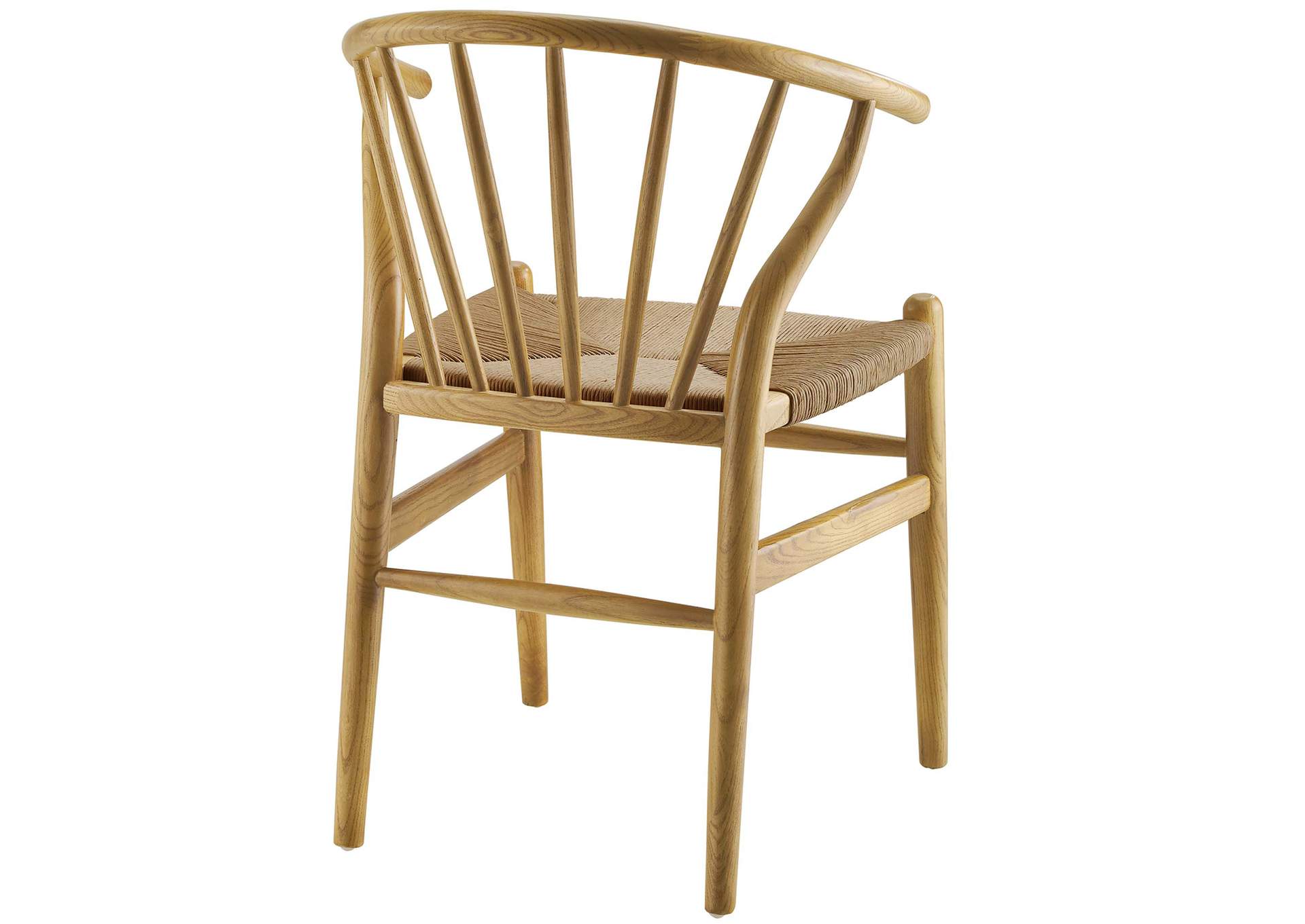 Natural Flourish Spindle Wood Dining Side Chair [Set of 2],Modway