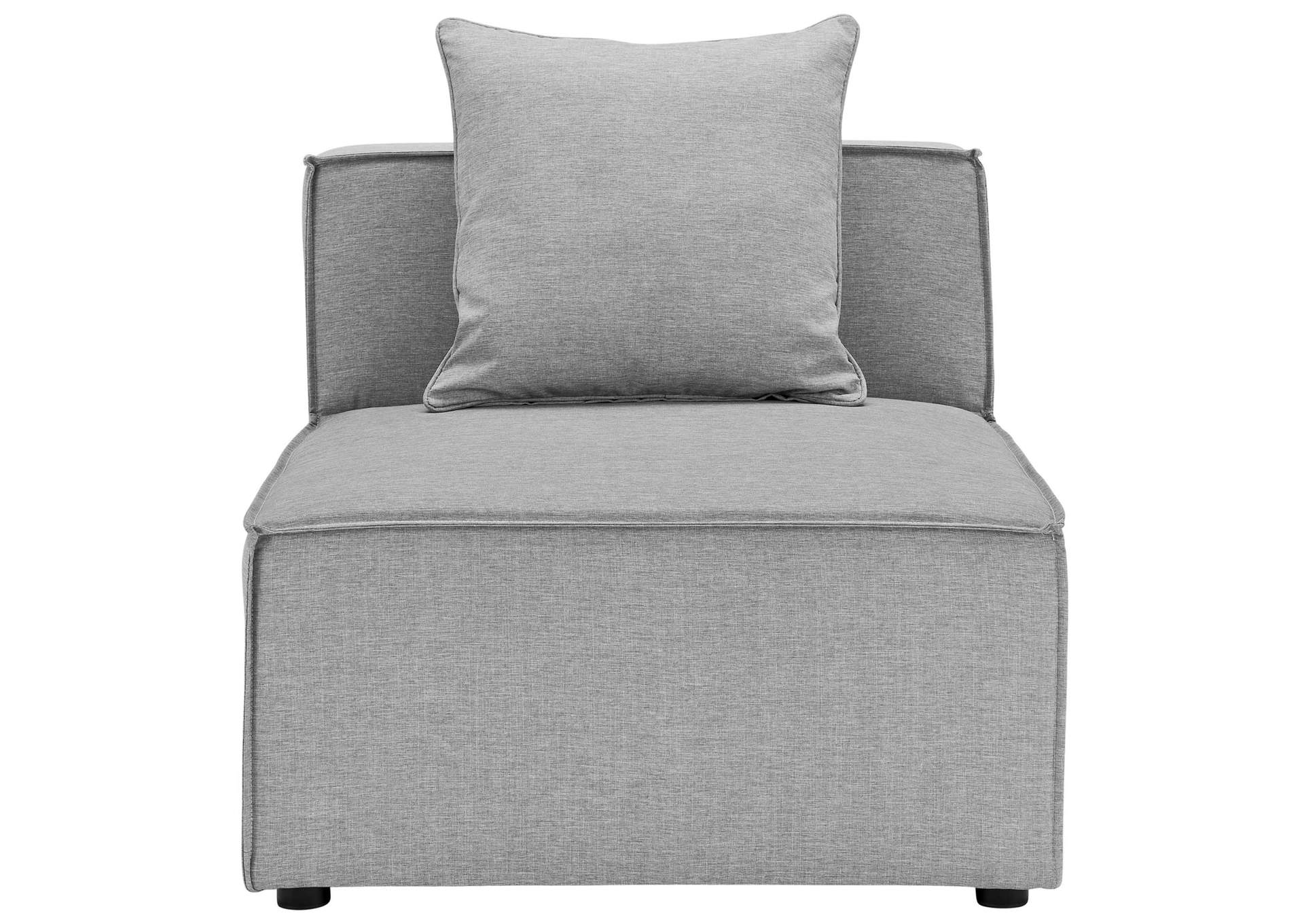 Saybrook Outdoor Patio Upholstered Sectional Sofa Armless Chair,Modway