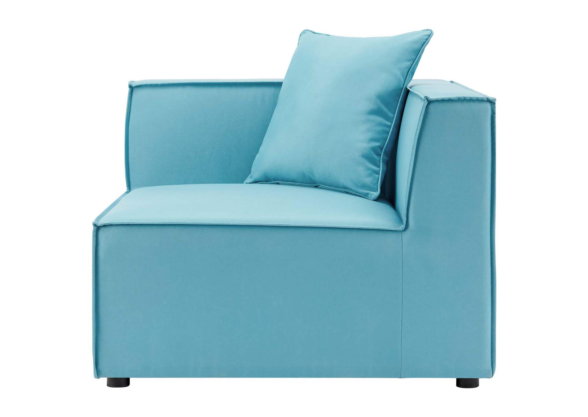 Turquoise Saybrook Outdoor Patio Upholstered Sectional Sofa Corner Chair,Modway