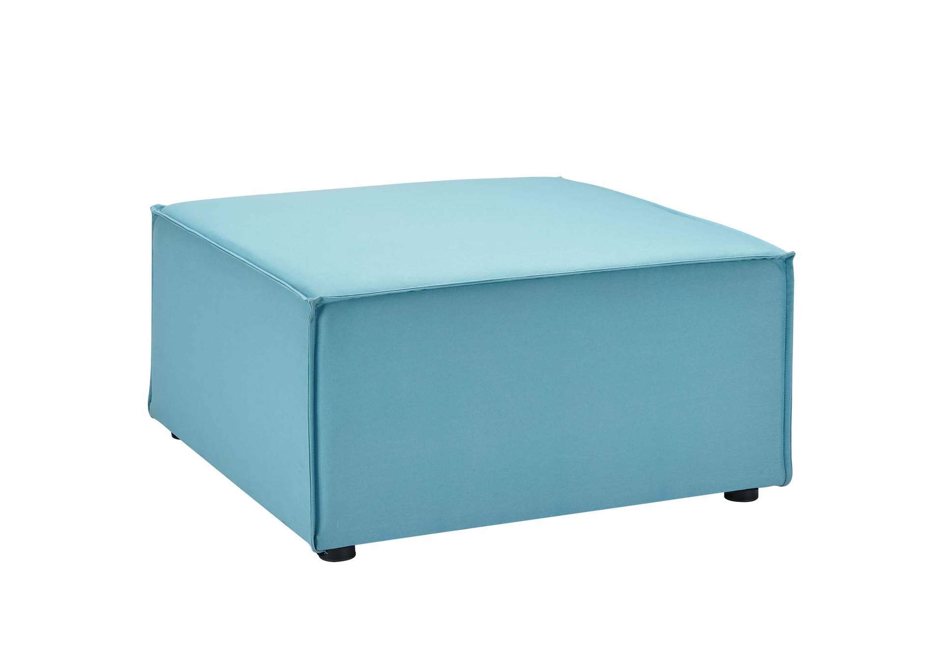 Turquoise Saybrook Outdoor Patio Upholstered Sectional Sofa Ottoman,Modway