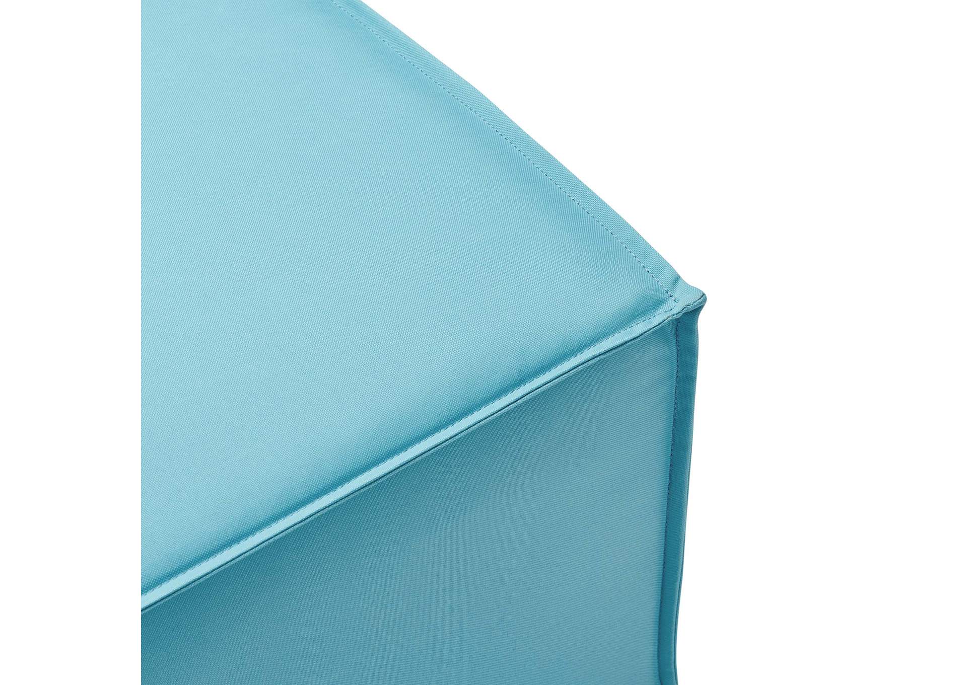 Turquoise Saybrook Outdoor Patio Upholstered Sectional Sofa Ottoman,Modway