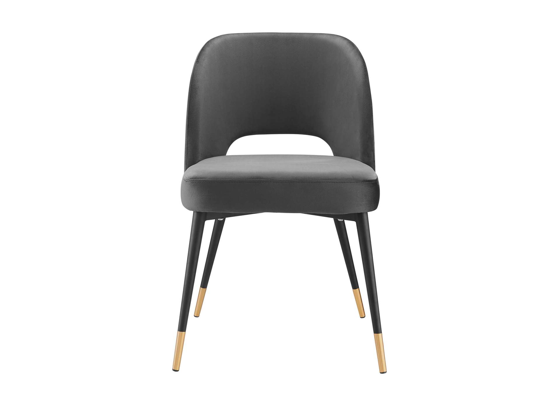 Charcoal Rouse Performance Velvet Dining Side Chair,Modway