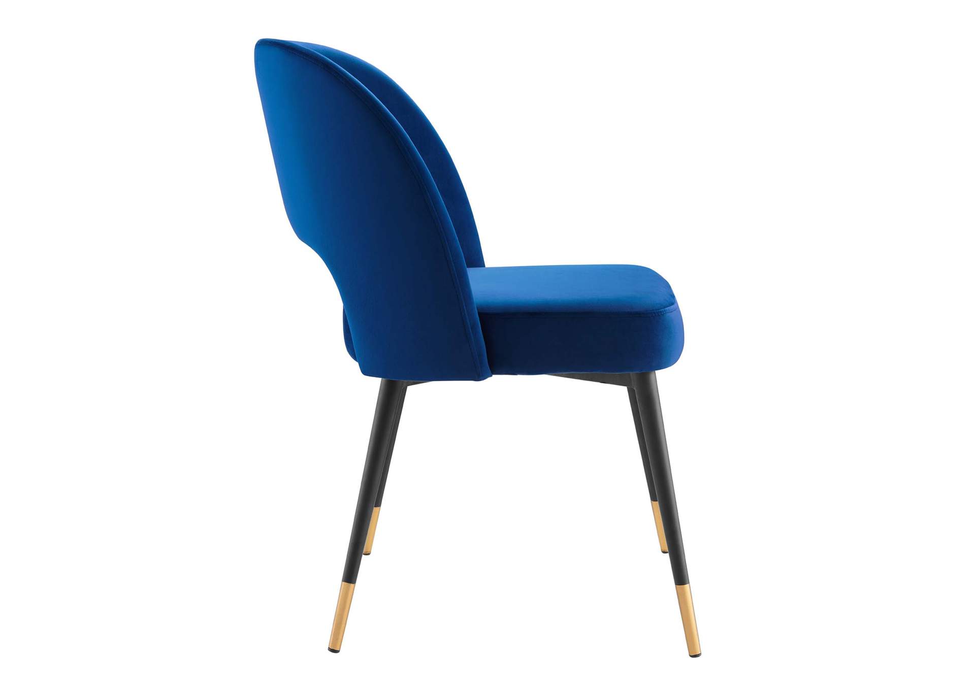 Navy Rouse Performance Velvet Dining Side Chair,Modway
