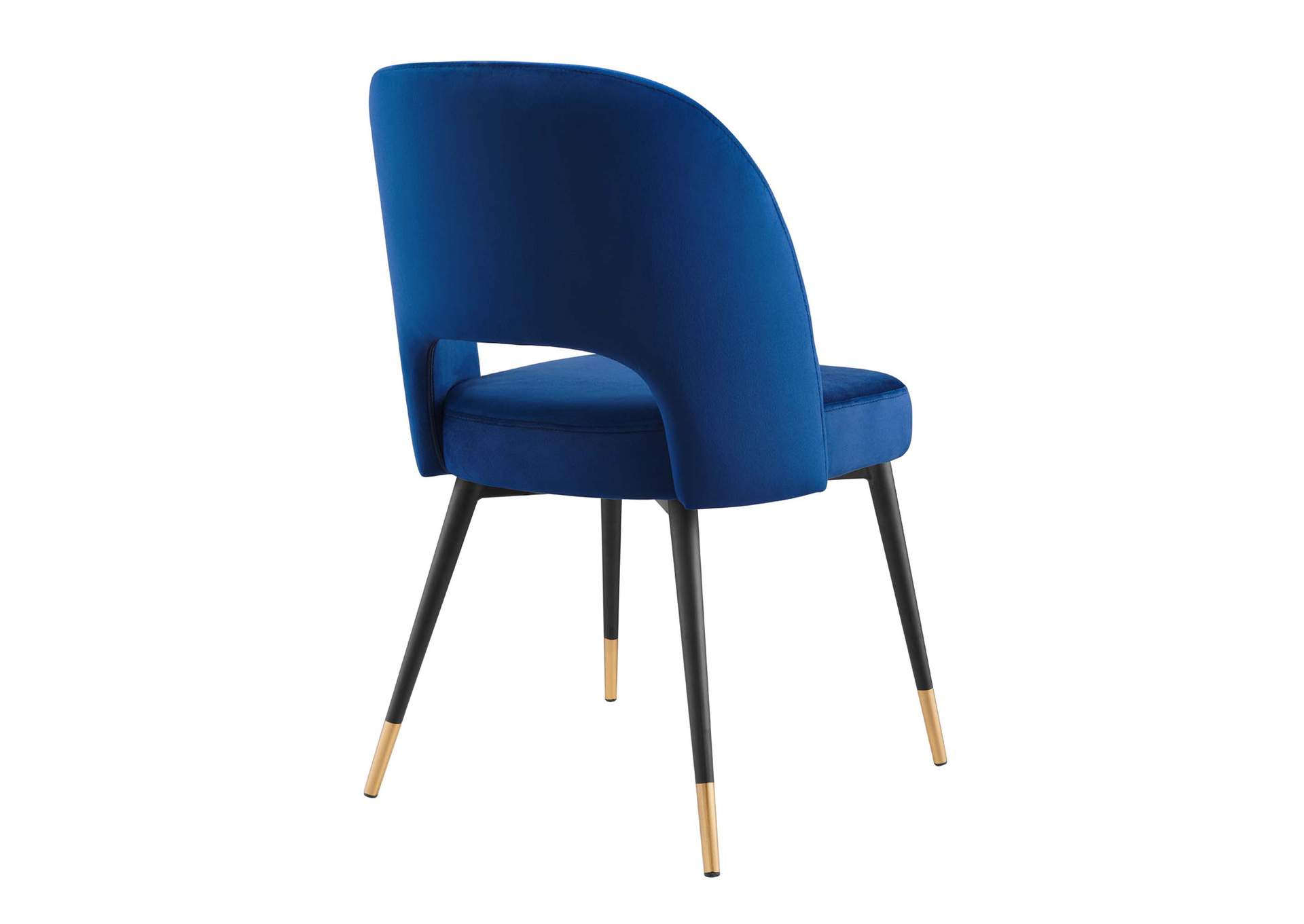 Navy Rouse Performance Velvet Dining Side Chair,Modway