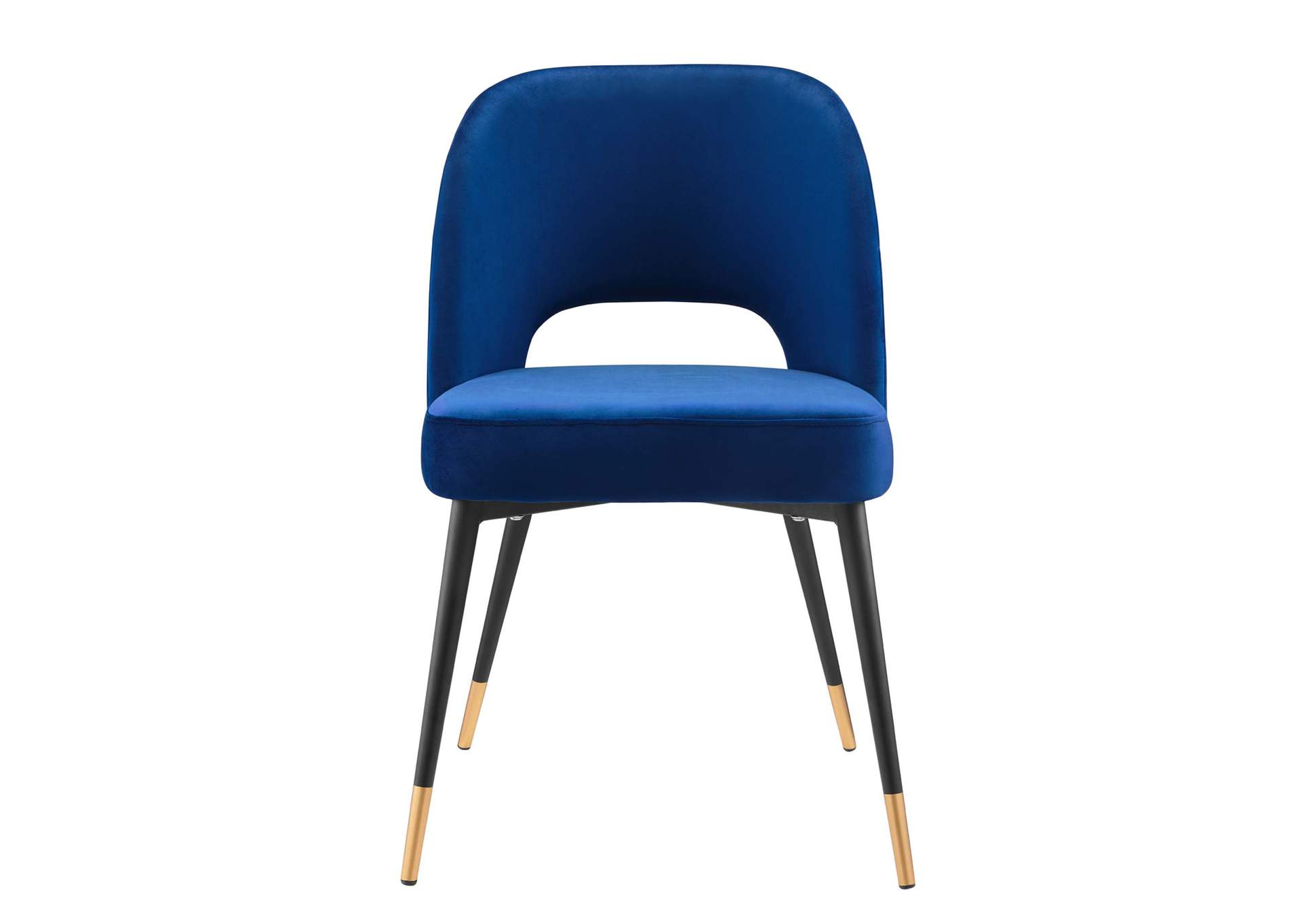 Navy Rouse Performance Velvet Dining Side Chair,Modway