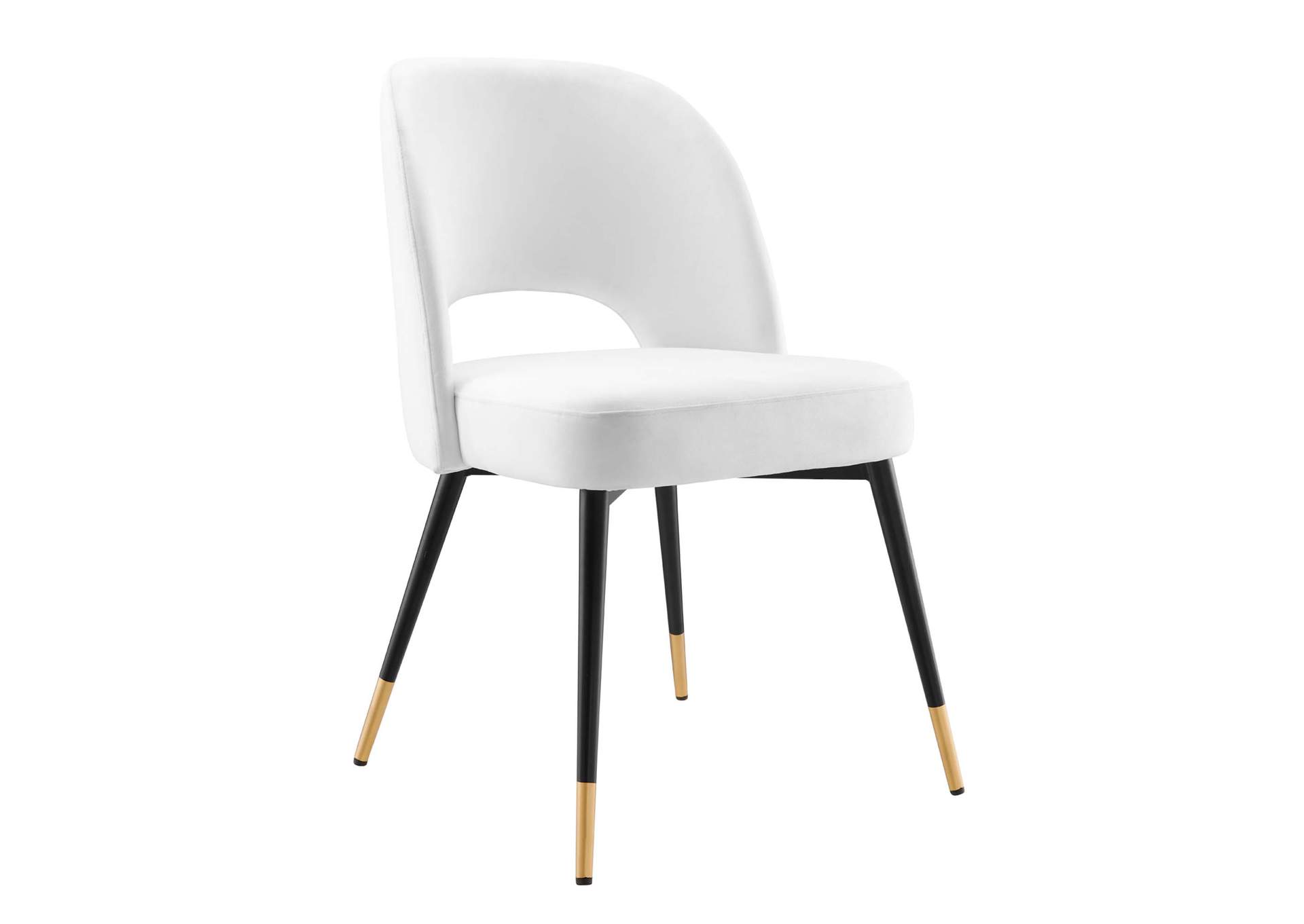 White Rouse Performance Velvet Dining Side Chair,Modway