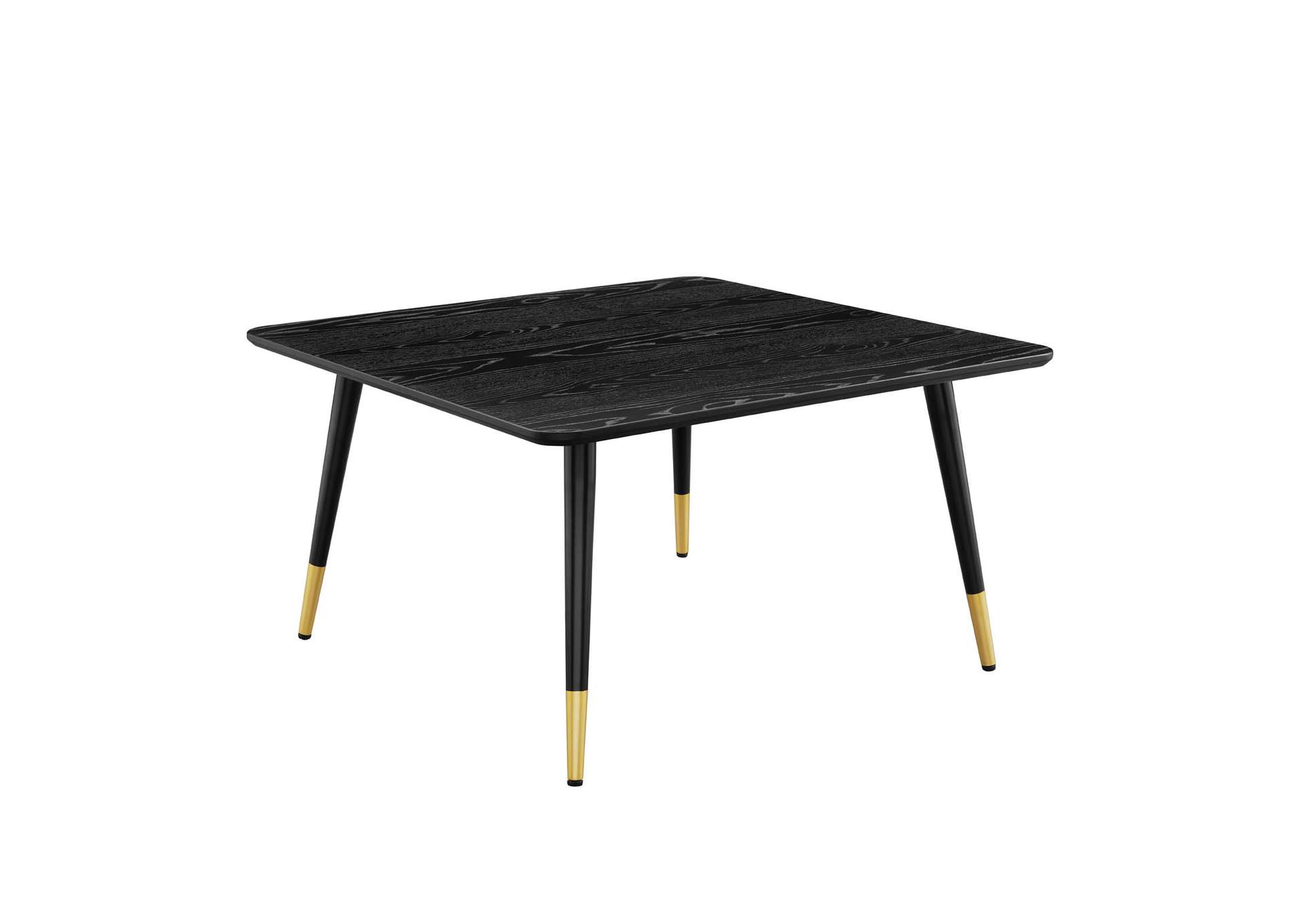 Black Vigor Square Coffee Table,Modway