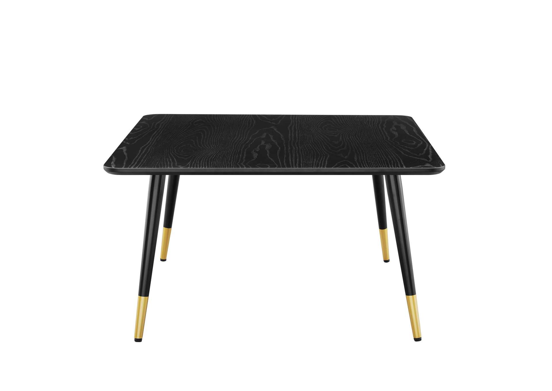 Black Vigor Square Coffee Table,Modway