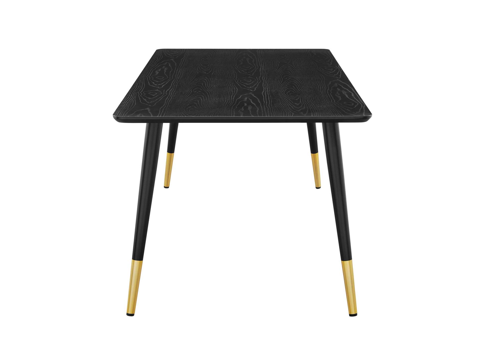 Black Vigor 71" Rectangular Dining Table,Modway