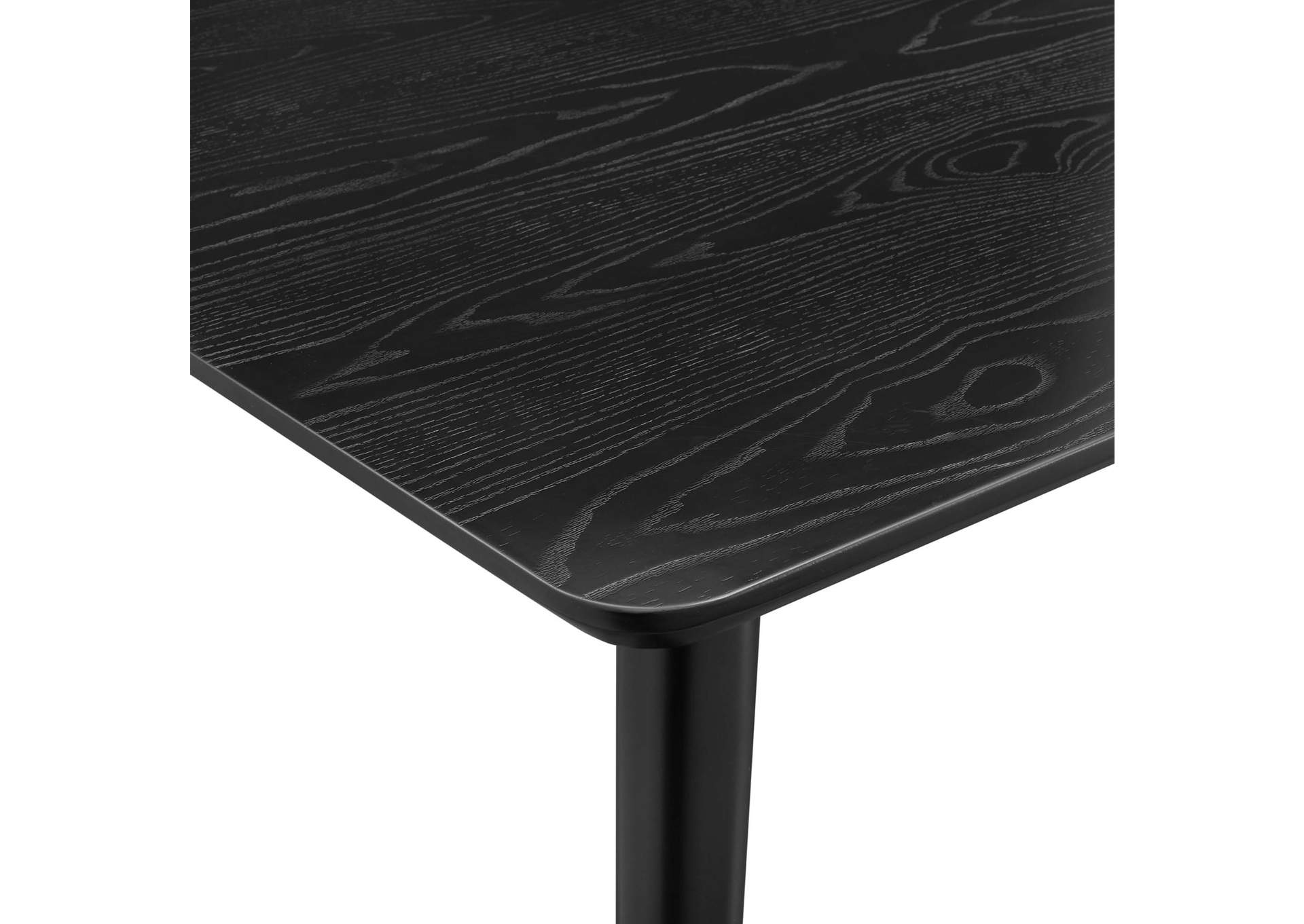 Black Vigor 71" Rectangular Dining Table,Modway