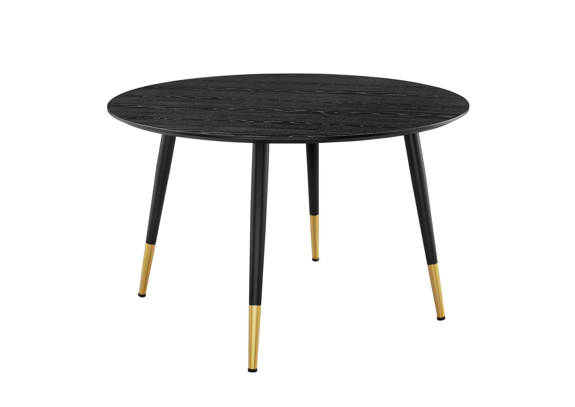 Black Vigor Round Dining Table,Modway