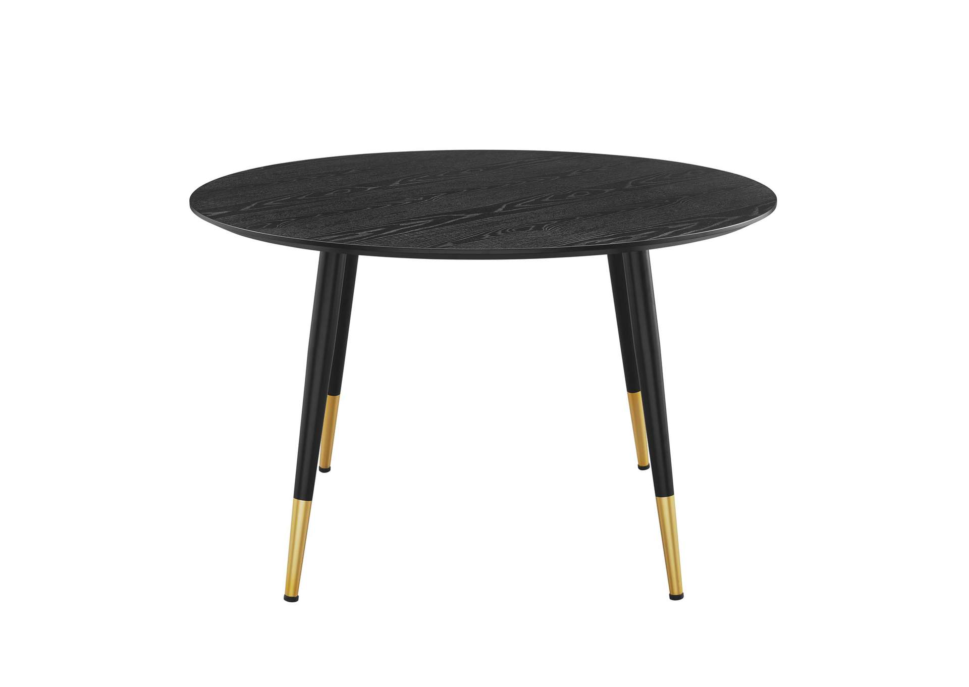 Black Vigor Round Dining Table,Modway