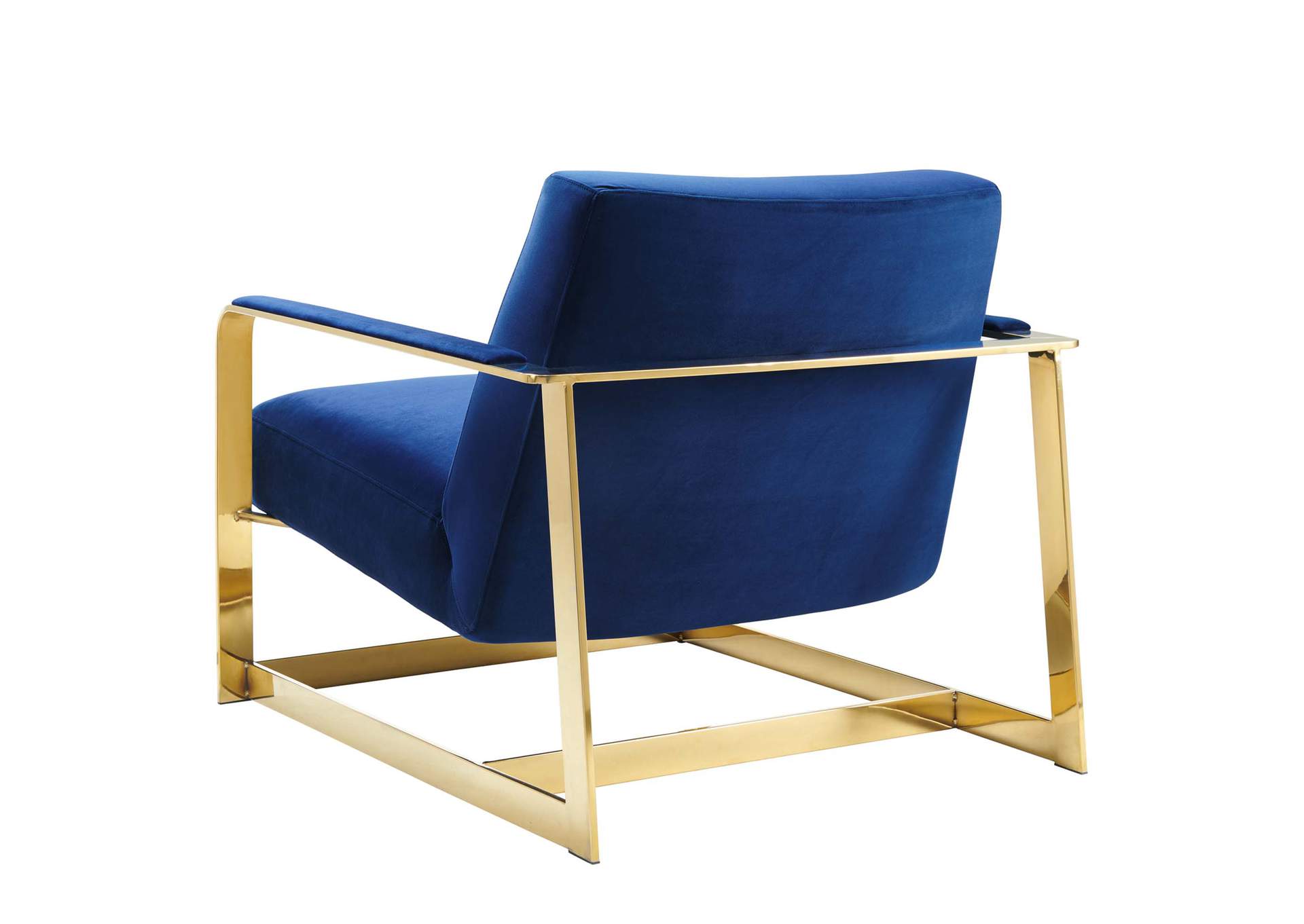 Gold Navy Seg Performance Velvet Accent Chair,Modway