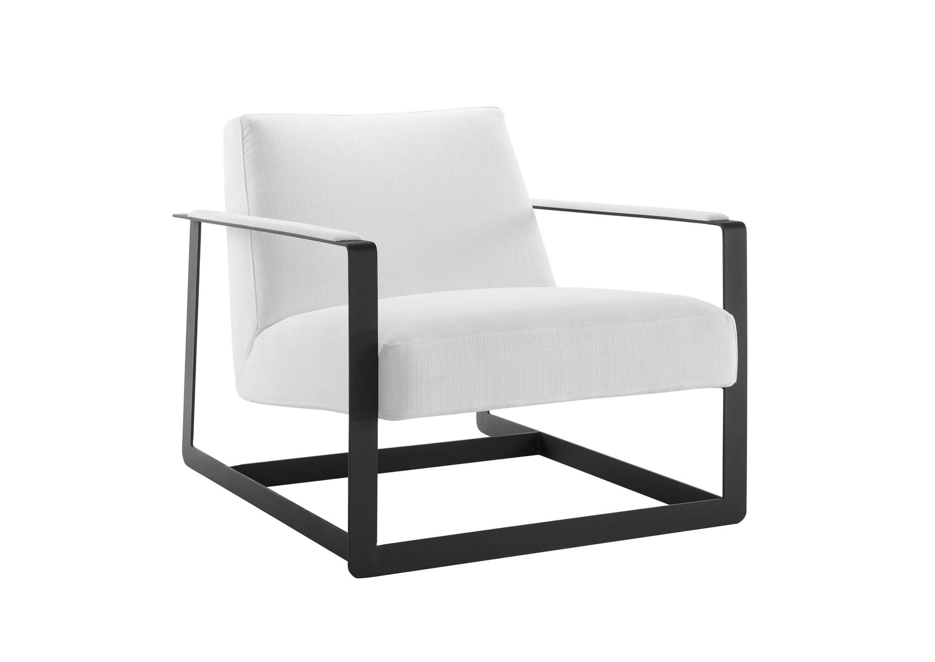 Black White Seg Upholstered Accent Chair,Modway