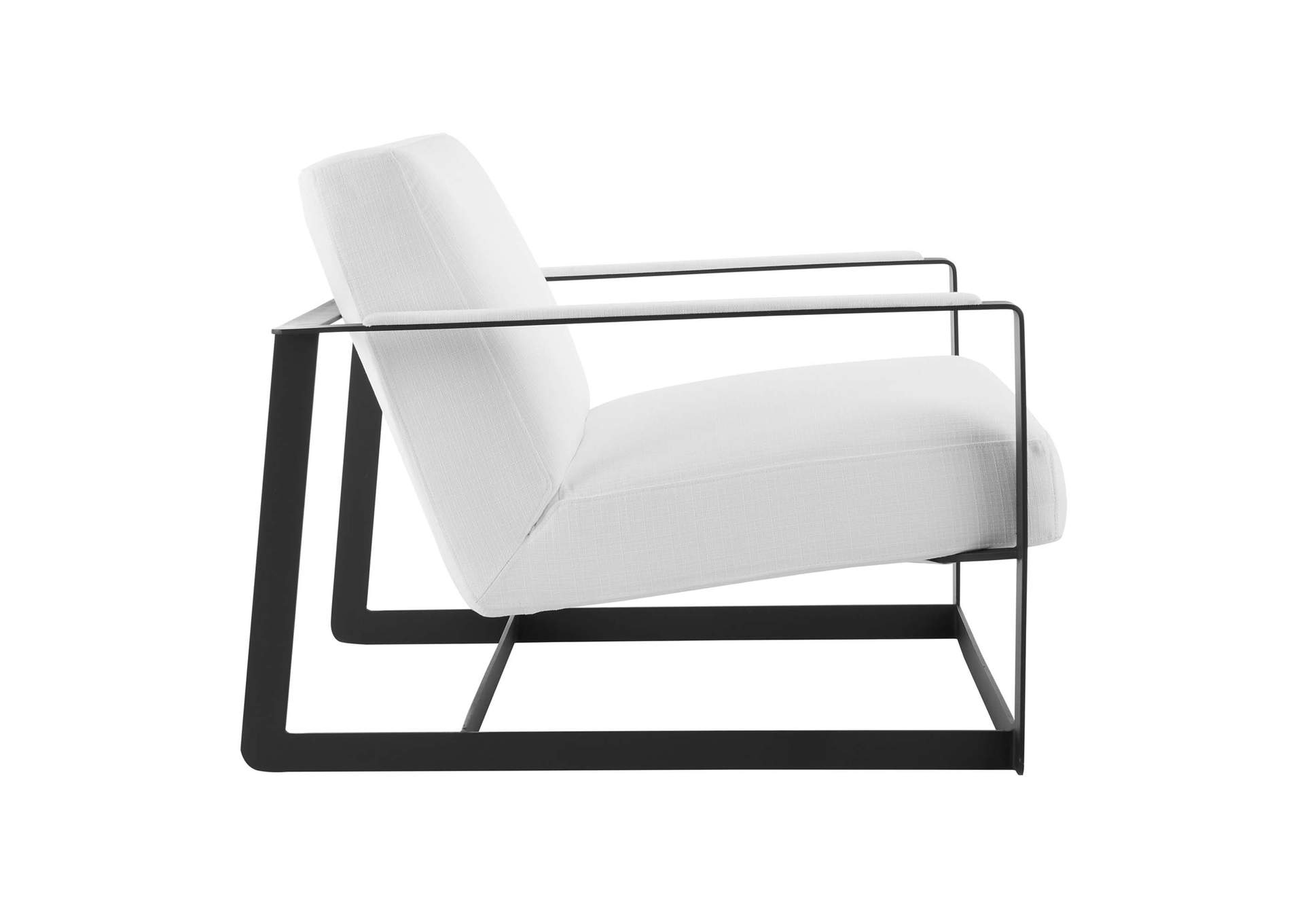 Black White Seg Upholstered Accent Chair,Modway