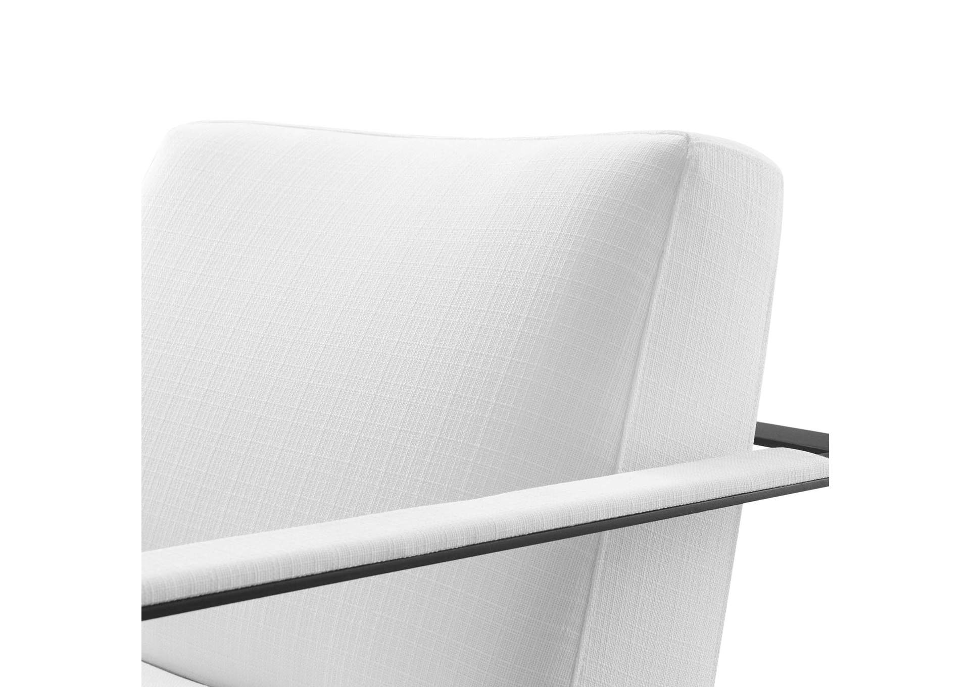 Black White Seg Upholstered Accent Chair,Modway