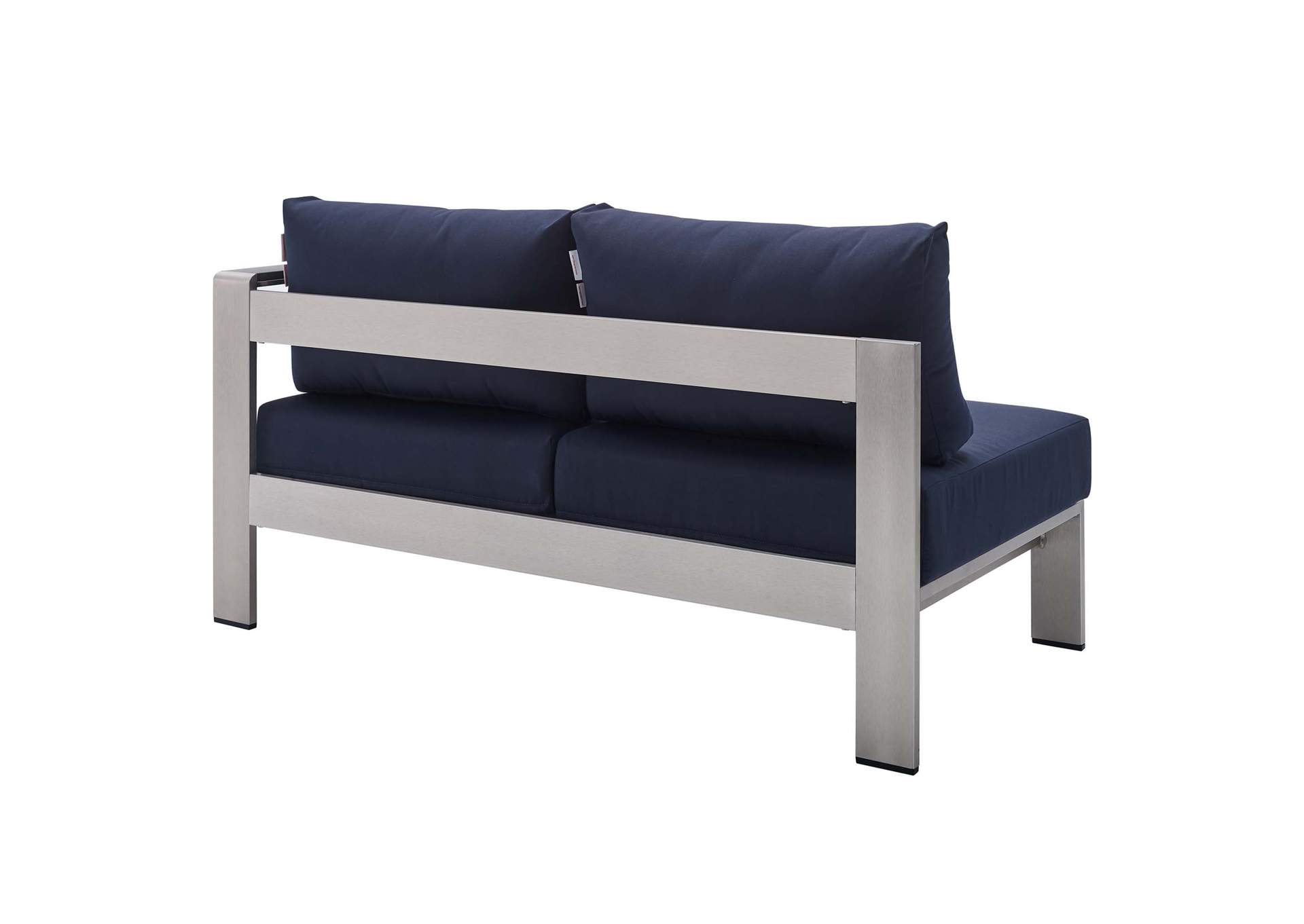 Silver Navy Shore Sunbrella,Modway