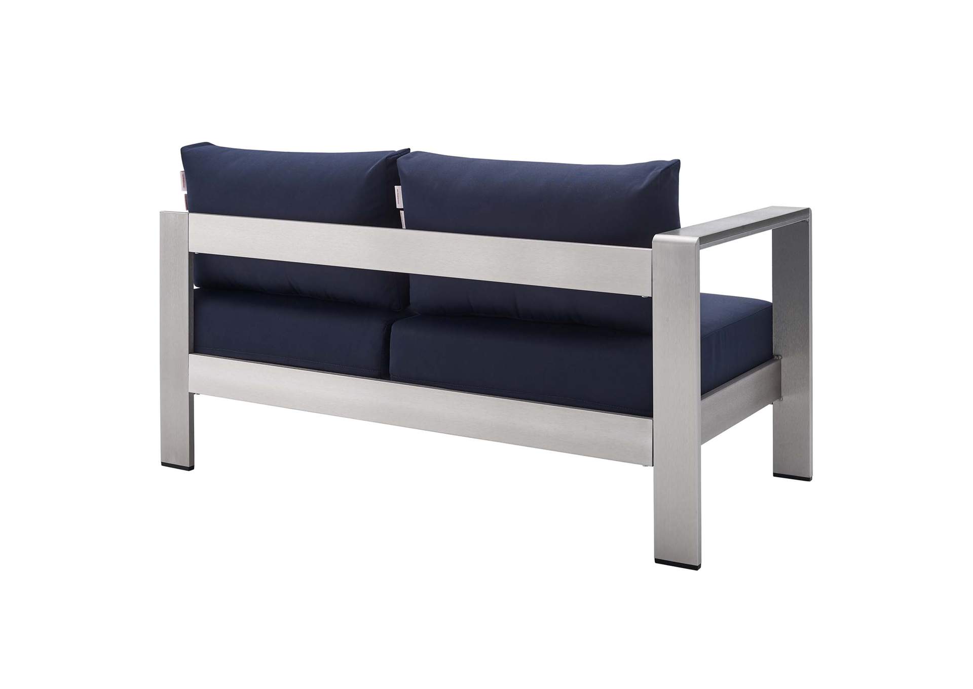 Silver Navy Shore Sunbrella,Modway