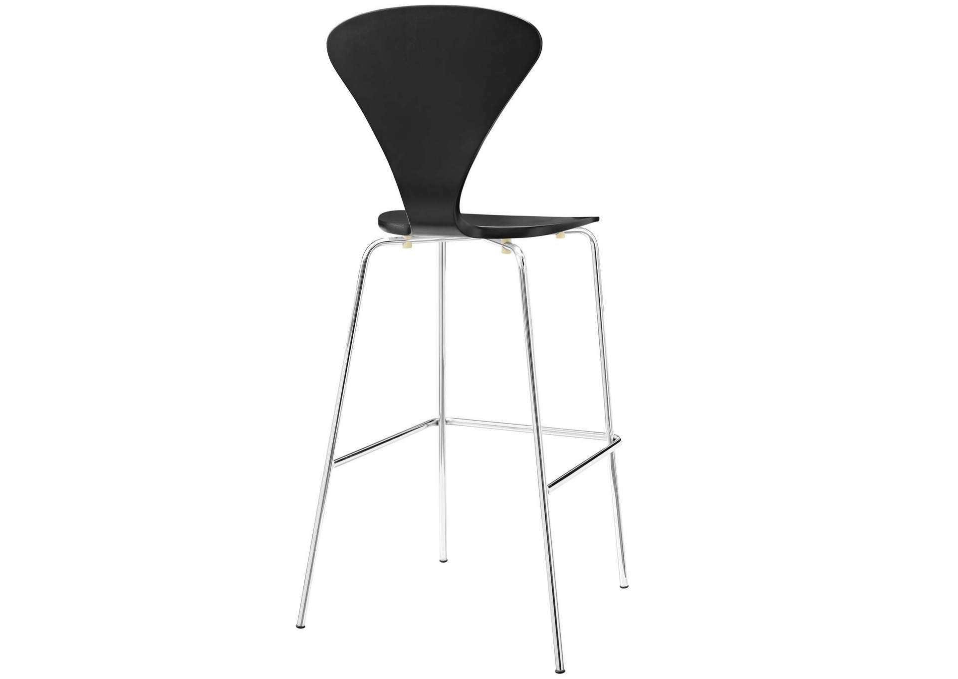 Black Passage Dining Bar Stool [Set of 2],Modway