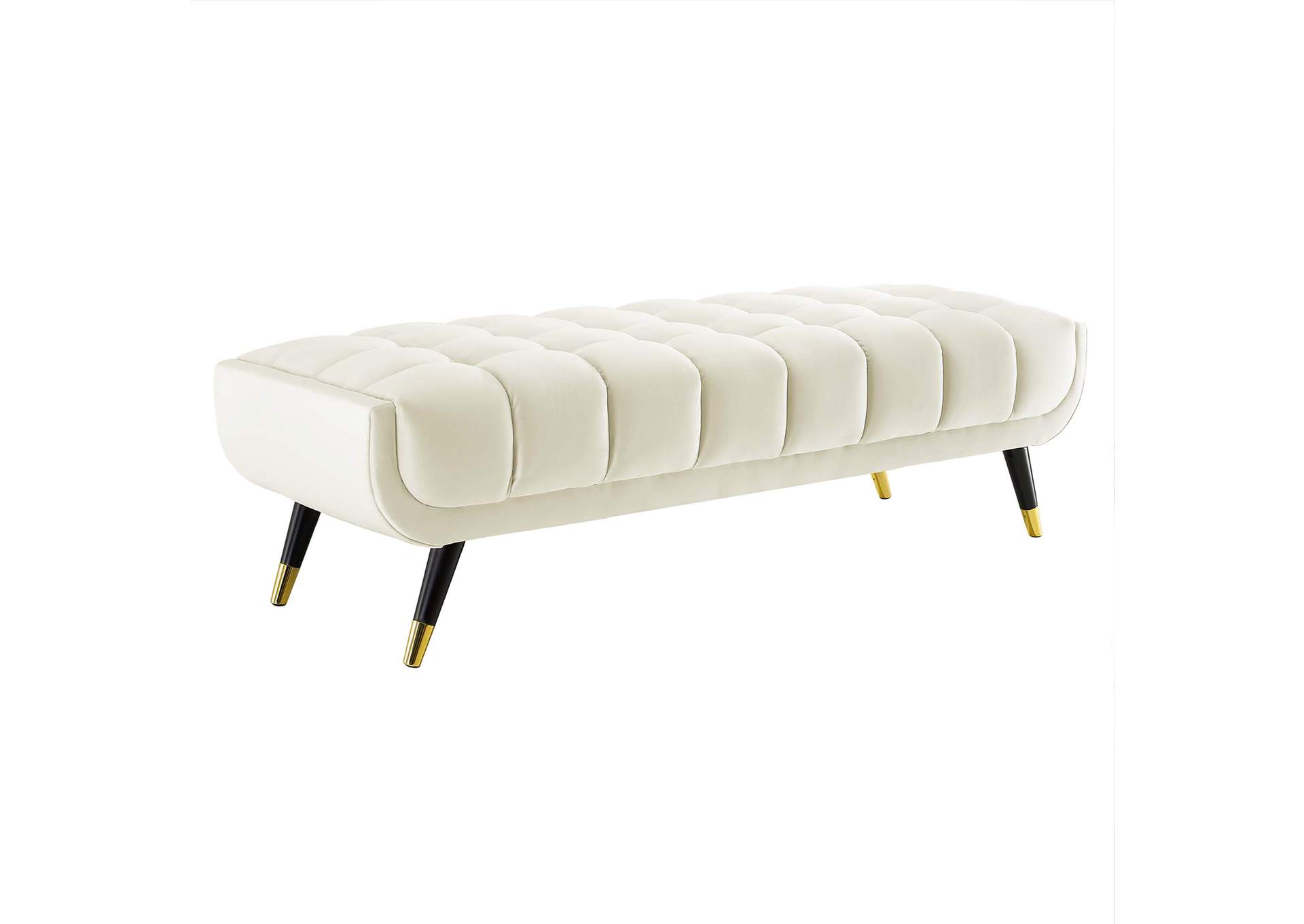 Ivory Adept 60" Performance Velvet Bench,Modway