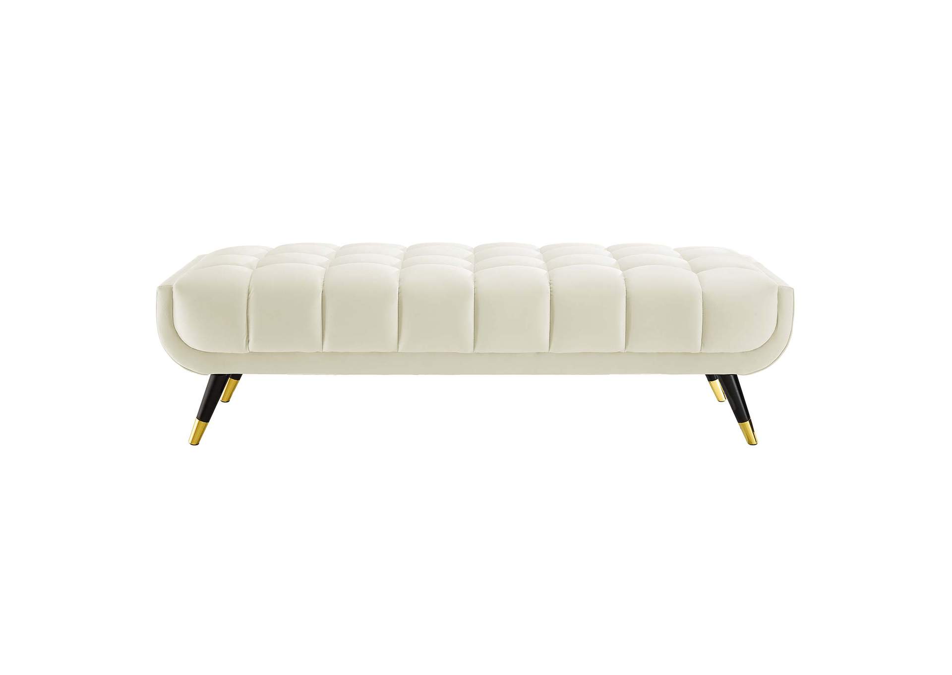 Ivory Adept 60" Performance Velvet Bench,Modway