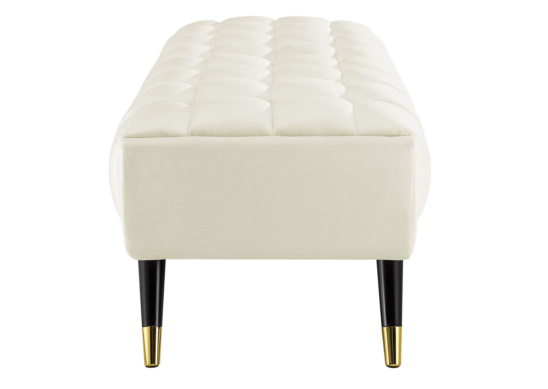 Ivory Adept 60" Performance Velvet Bench,Modway