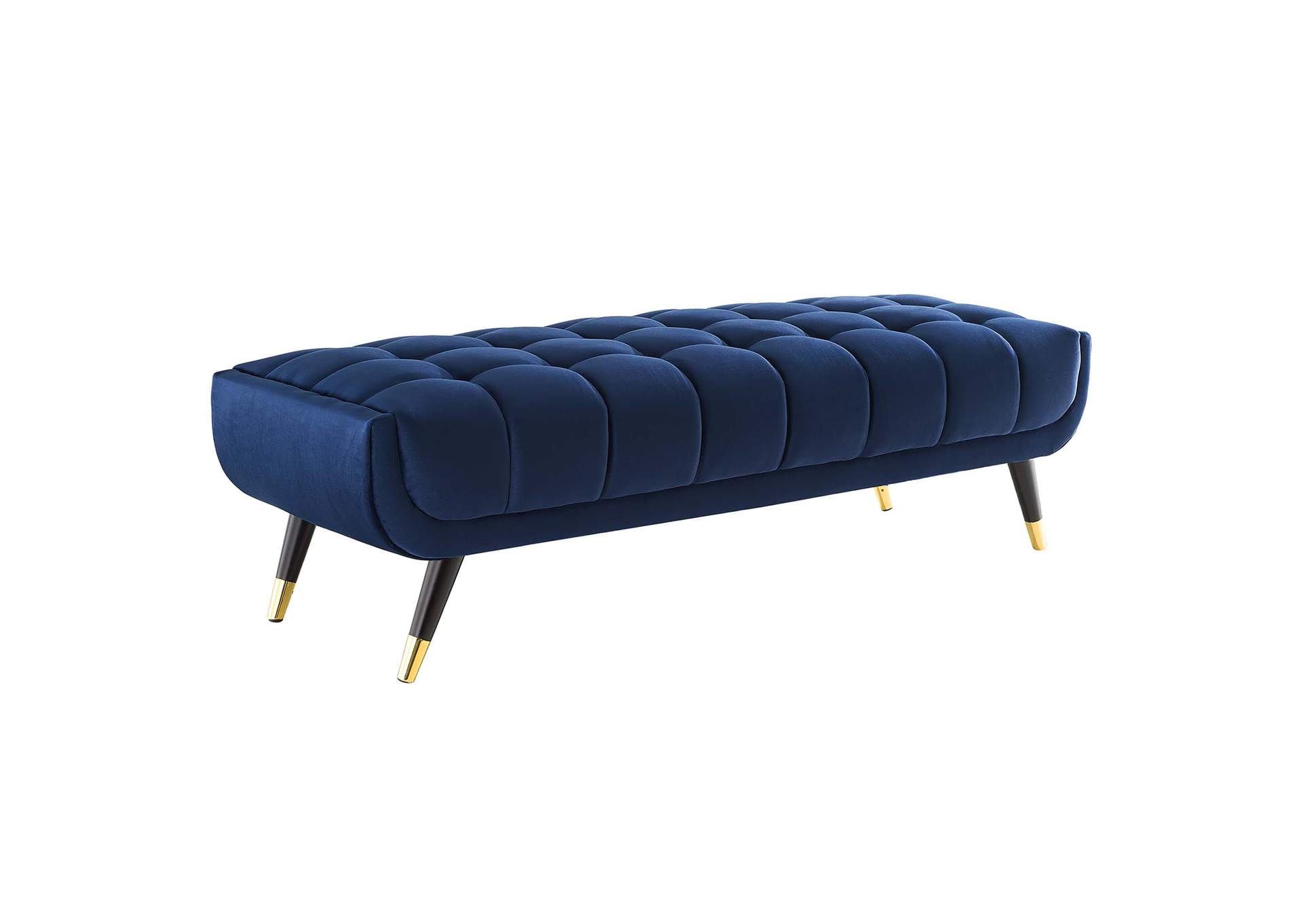 Midnight Blue Adept 60" Performance Velvet Bench,Modway