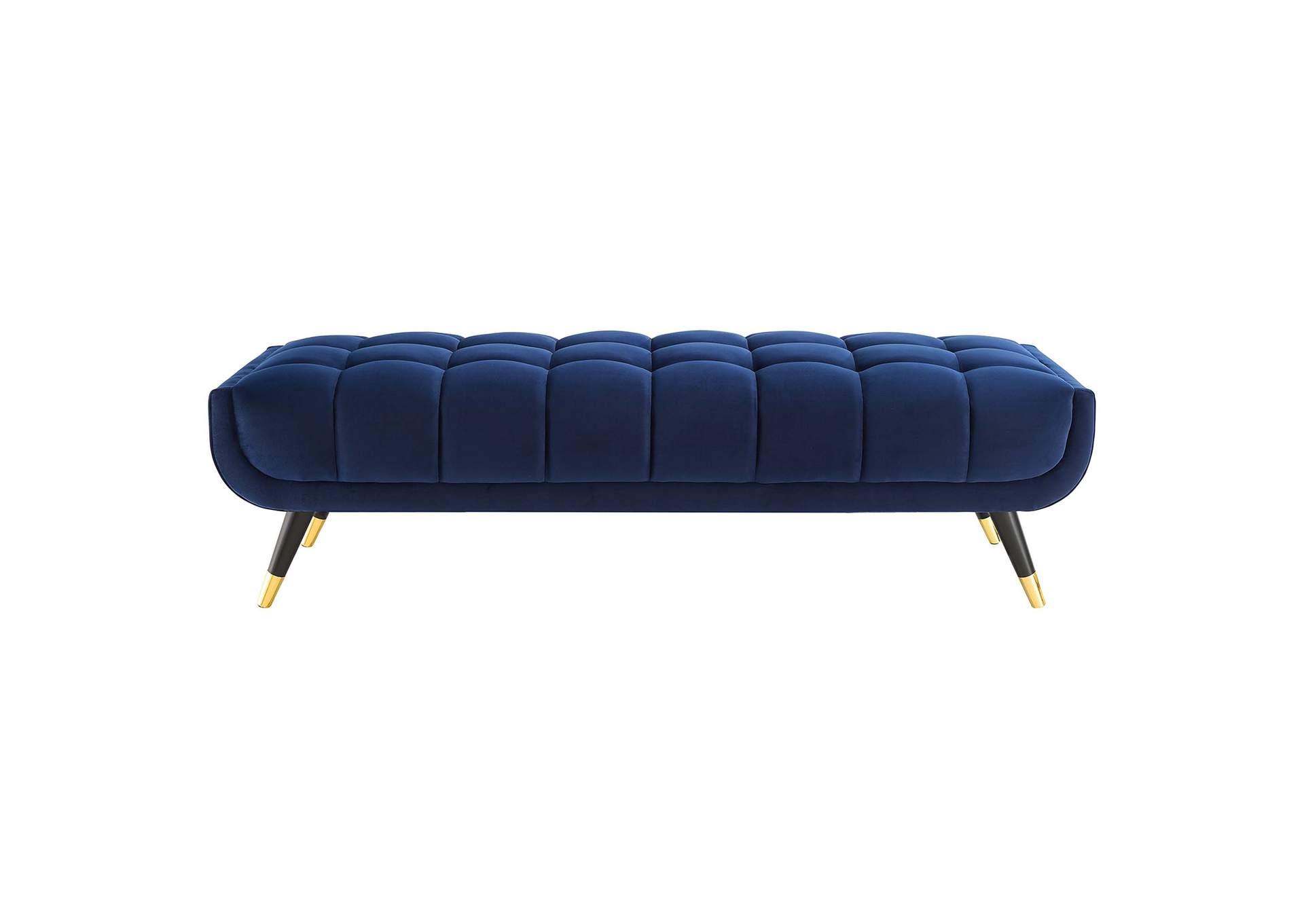 Midnight Blue Adept 60" Performance Velvet Bench,Modway