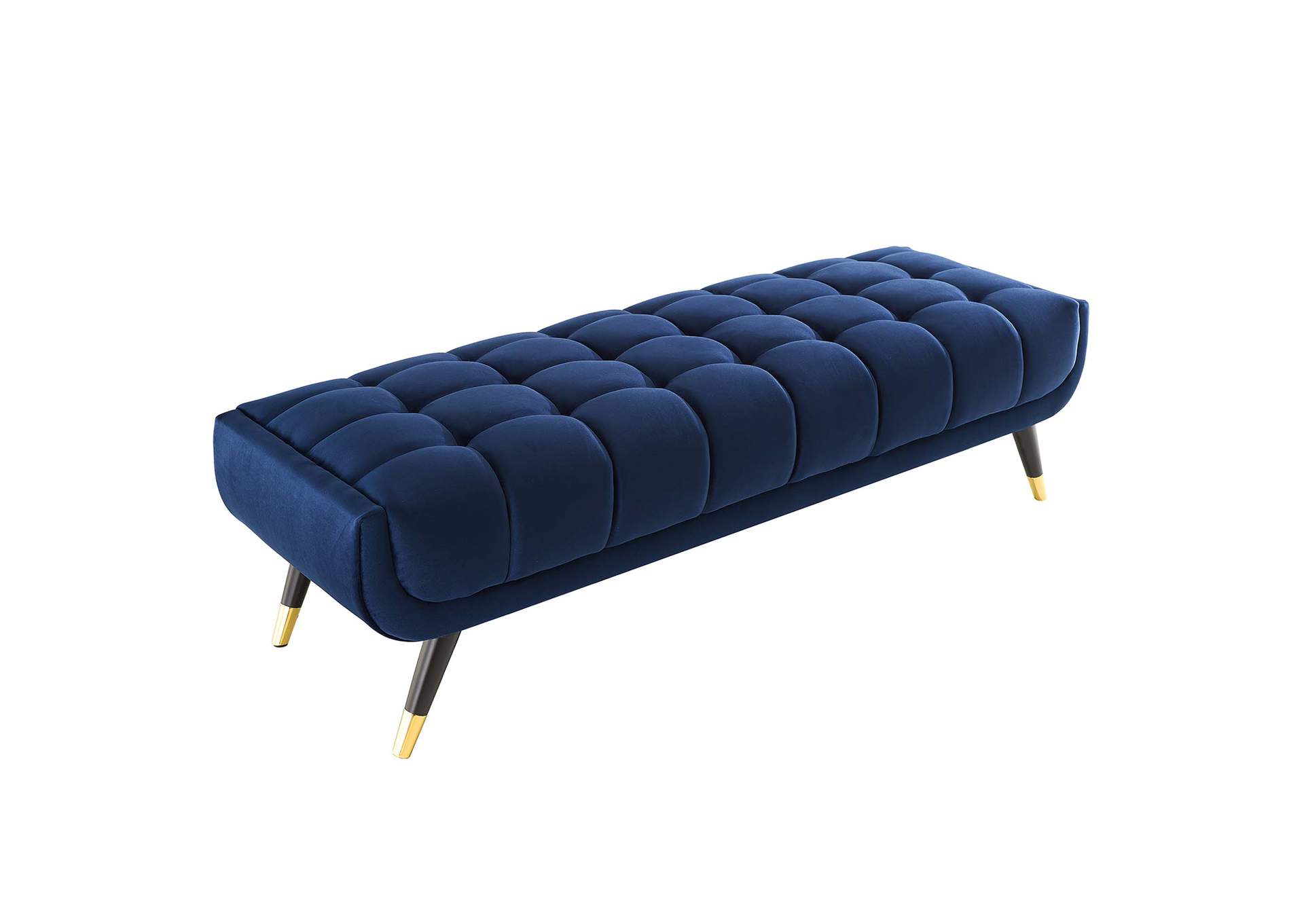 Midnight Blue Adept 60" Performance Velvet Bench,Modway