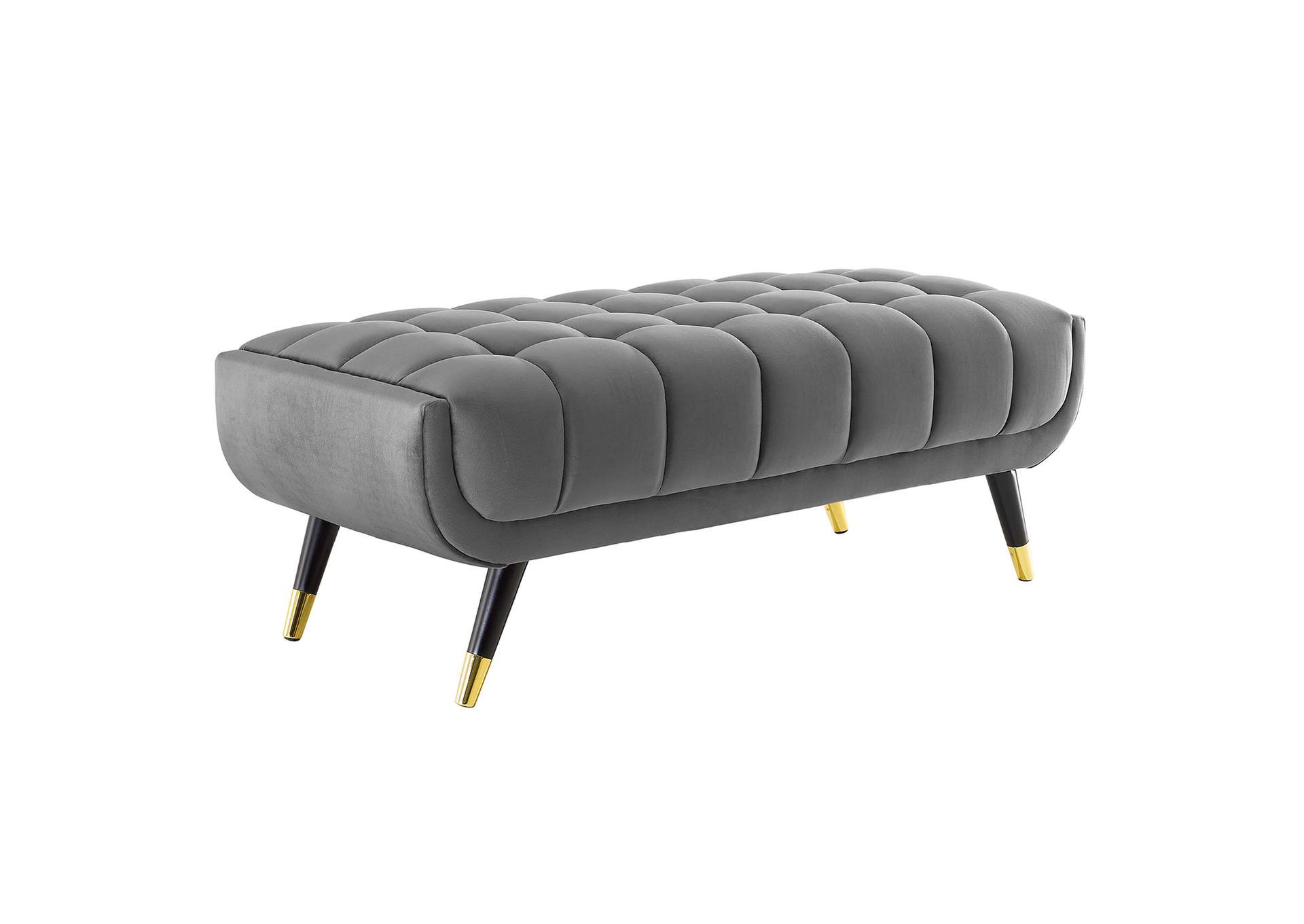 Gray Adept 47.5" Performance Velvet Bench,Modway