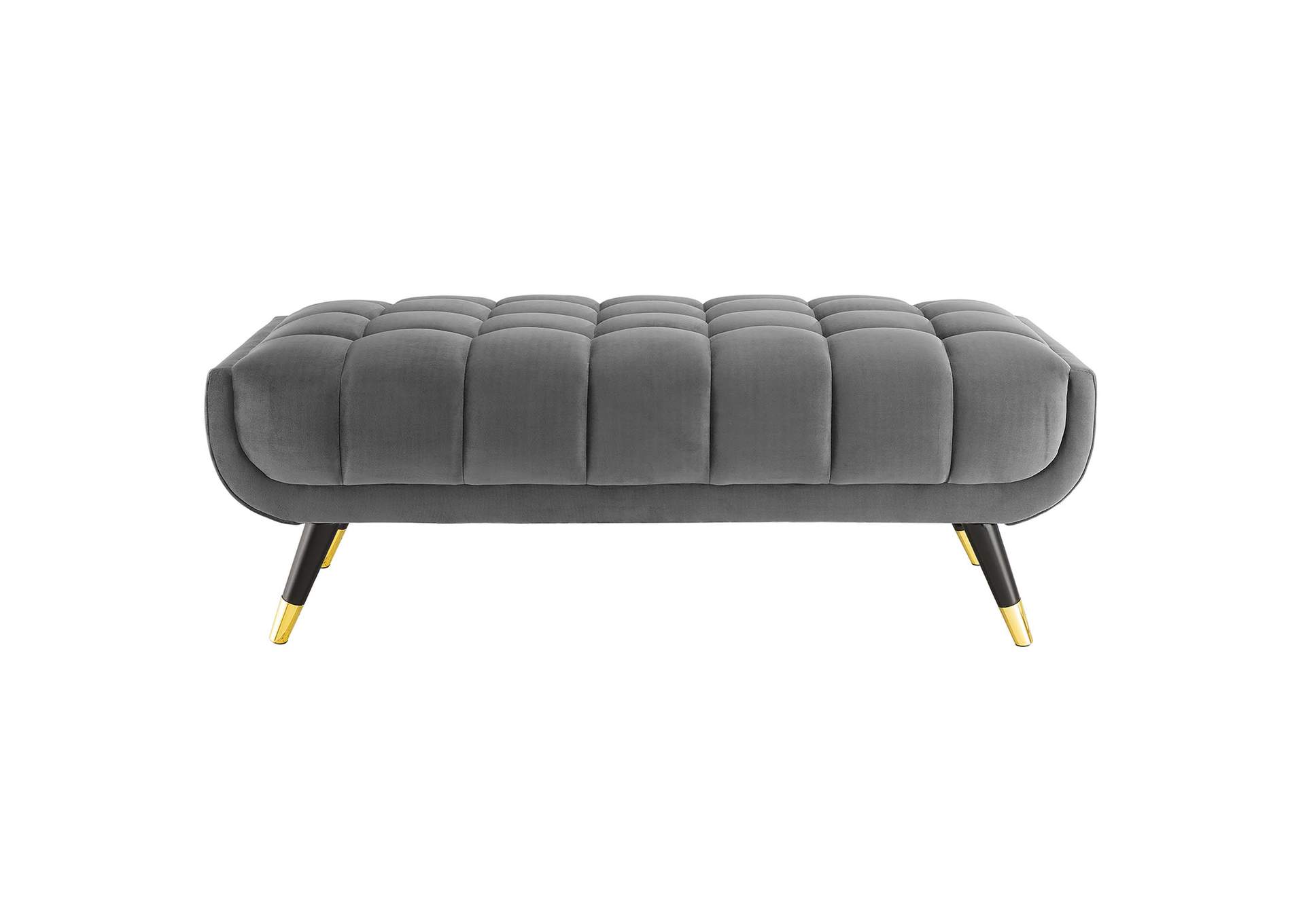 Gray Adept 47.5" Performance Velvet Bench,Modway