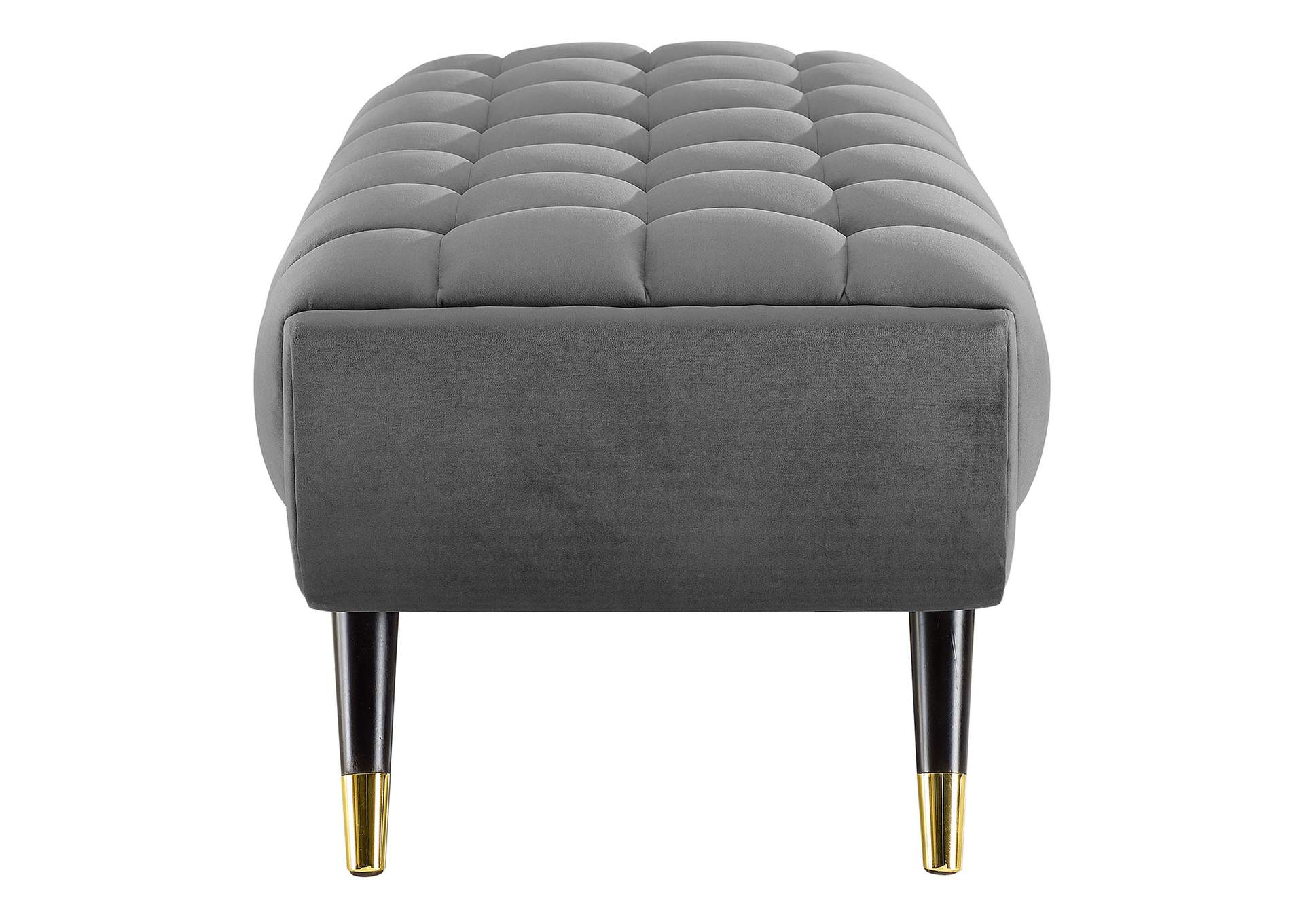 Gray Adept 47.5" Performance Velvet Bench,Modway