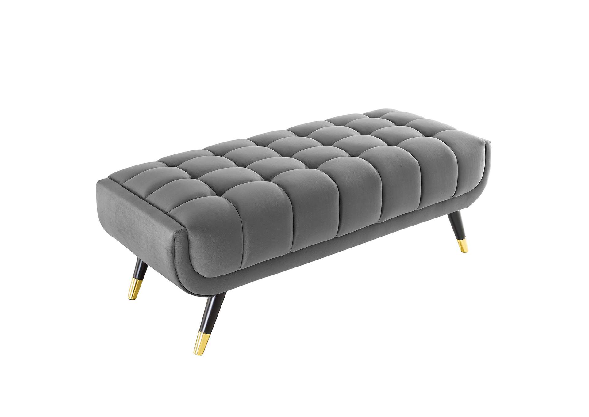 Gray Adept 47.5" Performance Velvet Bench,Modway